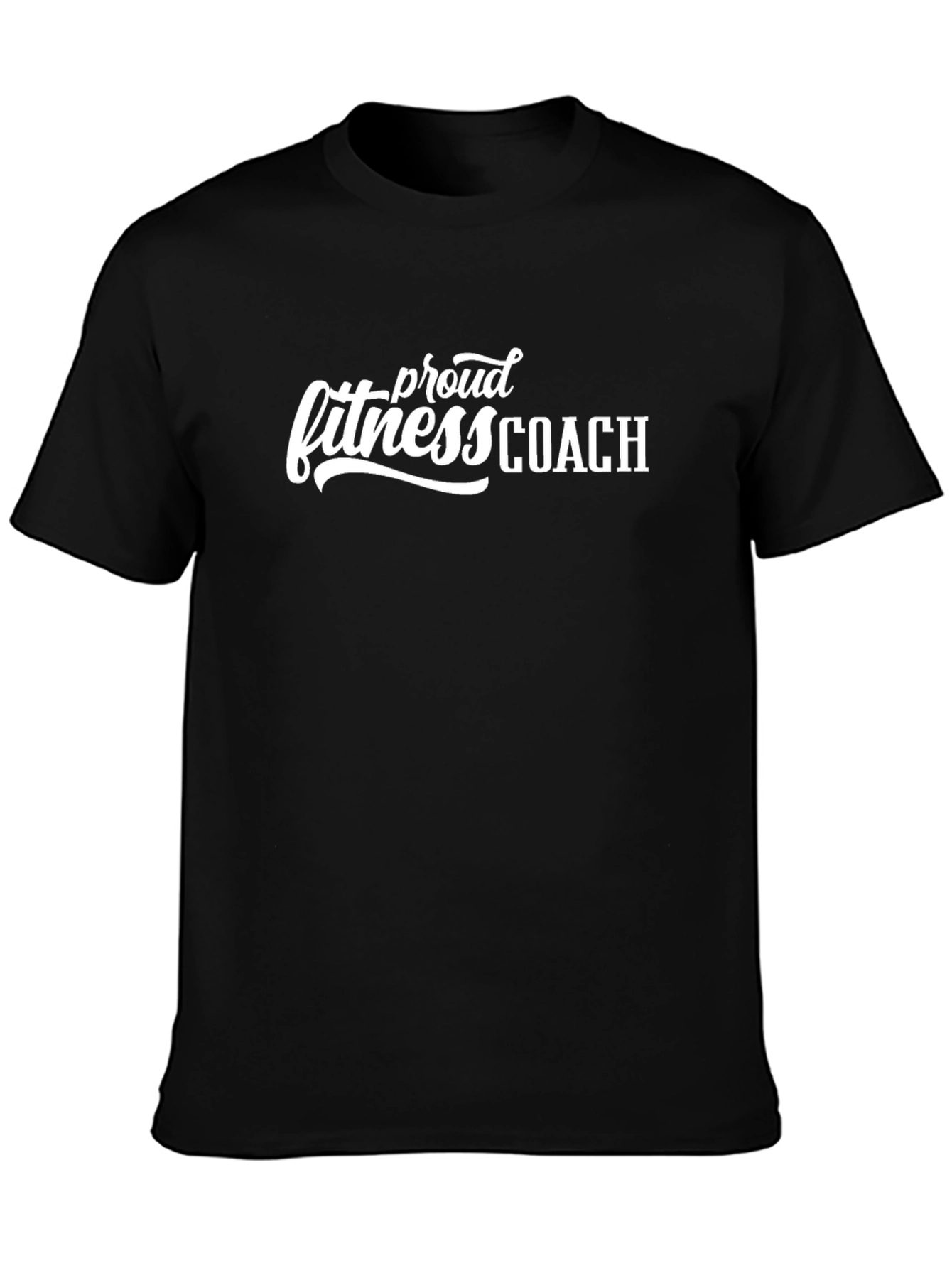 Proud Fitness Coach Black T-Shirt
