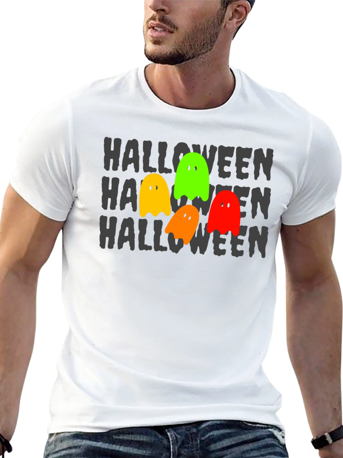 Halloween Ghosts T-Shirt - Spooky Season Tee