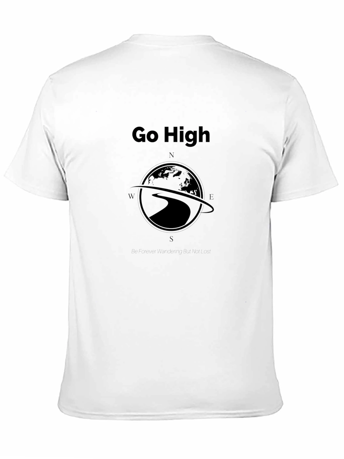 Go High Globe Compass Black T-Shirt