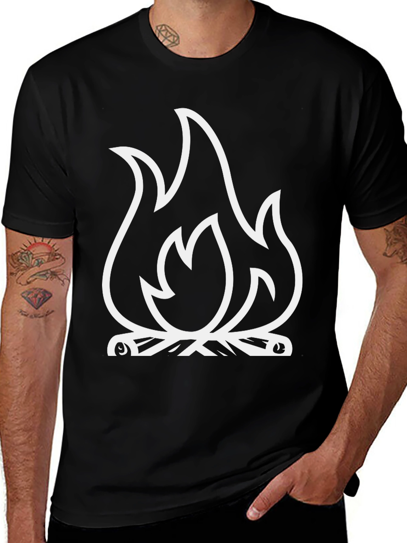 Campfire Graphic Tee - Black
