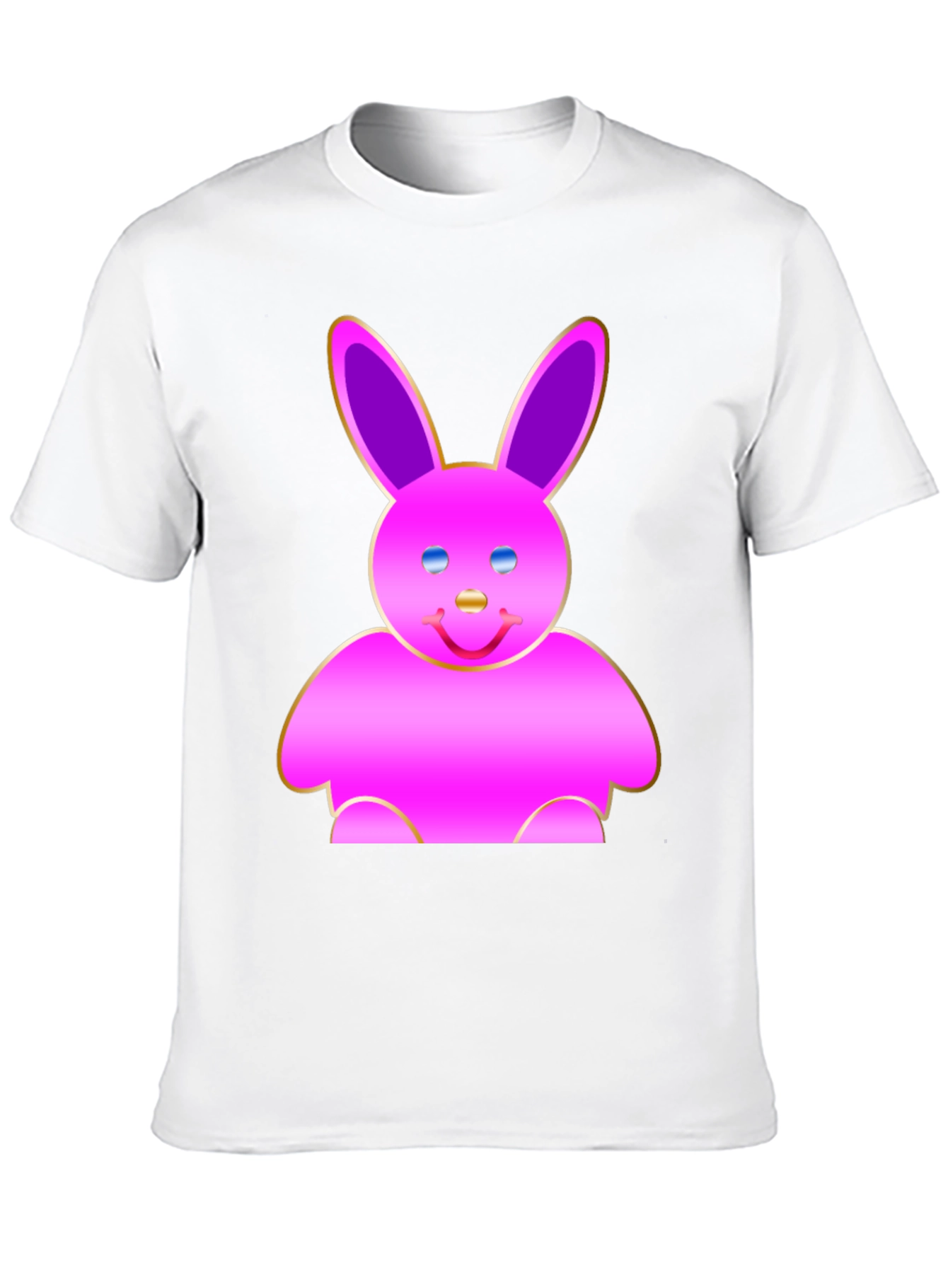 Cute Pink Bunny Graphic Tee - Soft Cotton Blend