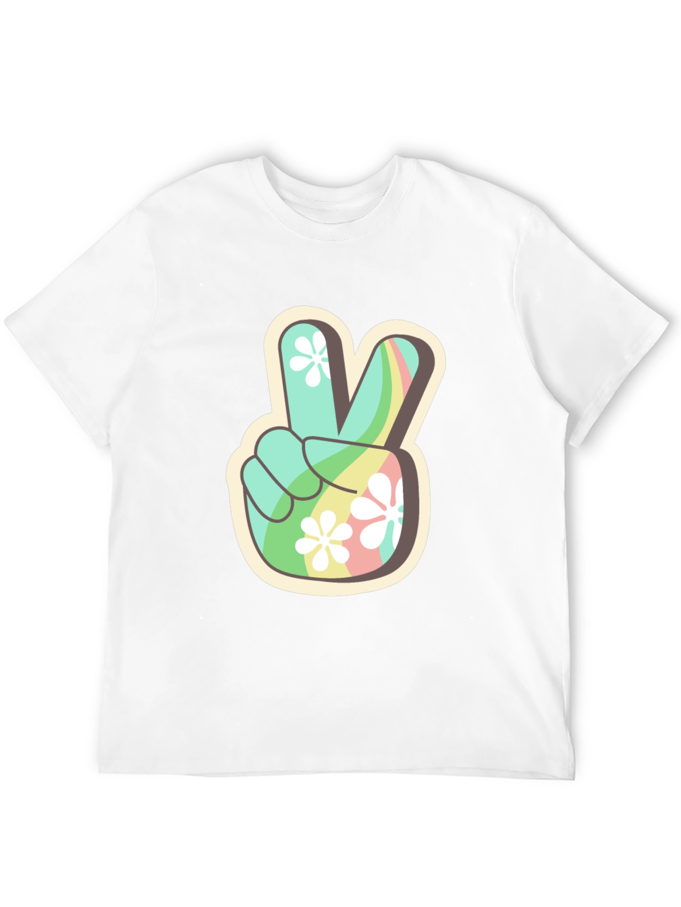Peace Sign Graphic Tee - Retro Vibe Shirt