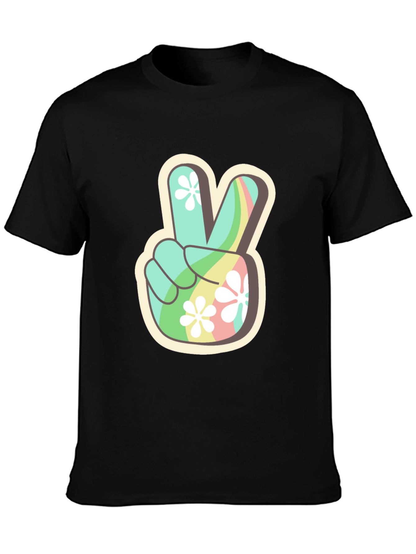 Peace Sign Graphic Tee - Retro Vibe Shirt