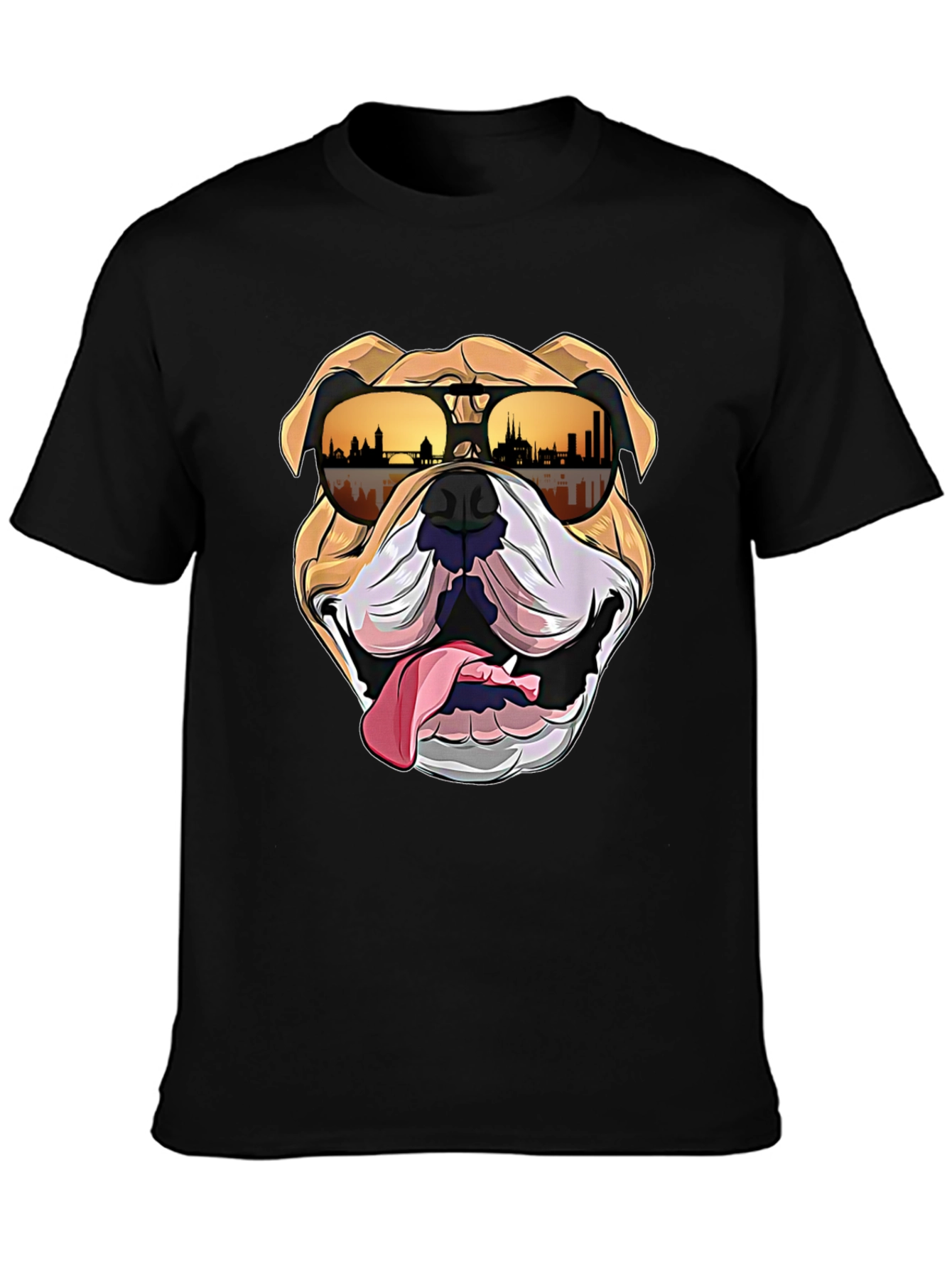 Cool Bulldog Graphic Tee