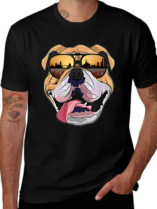 Cool Bulldog Graphic Tee