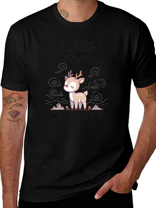 Deer Silence Graphic Tee - Love The Sound You Make