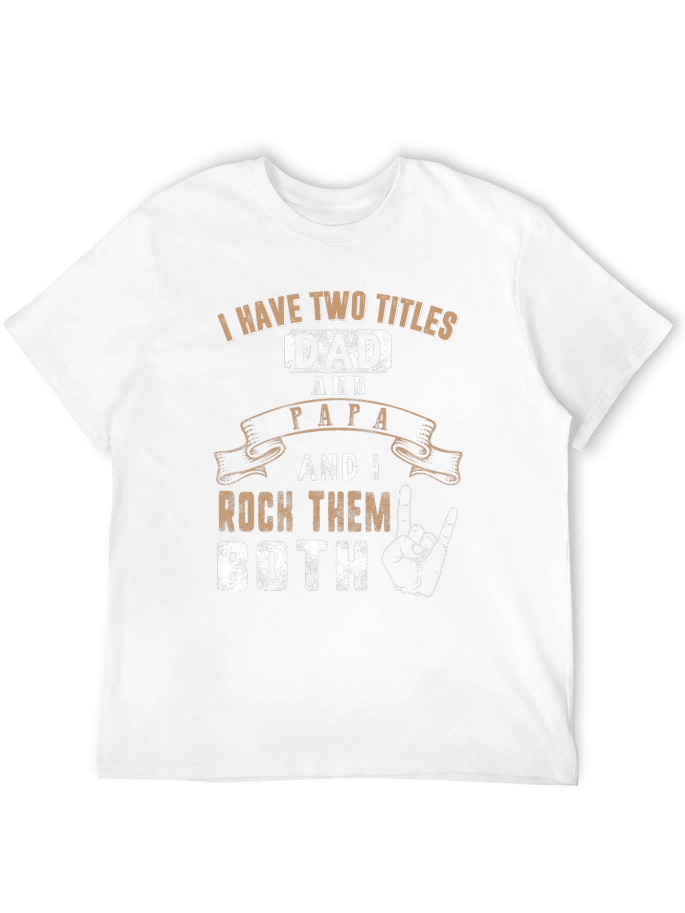 Dad & Papa Rock T-Shirt - Fathers Day Gift