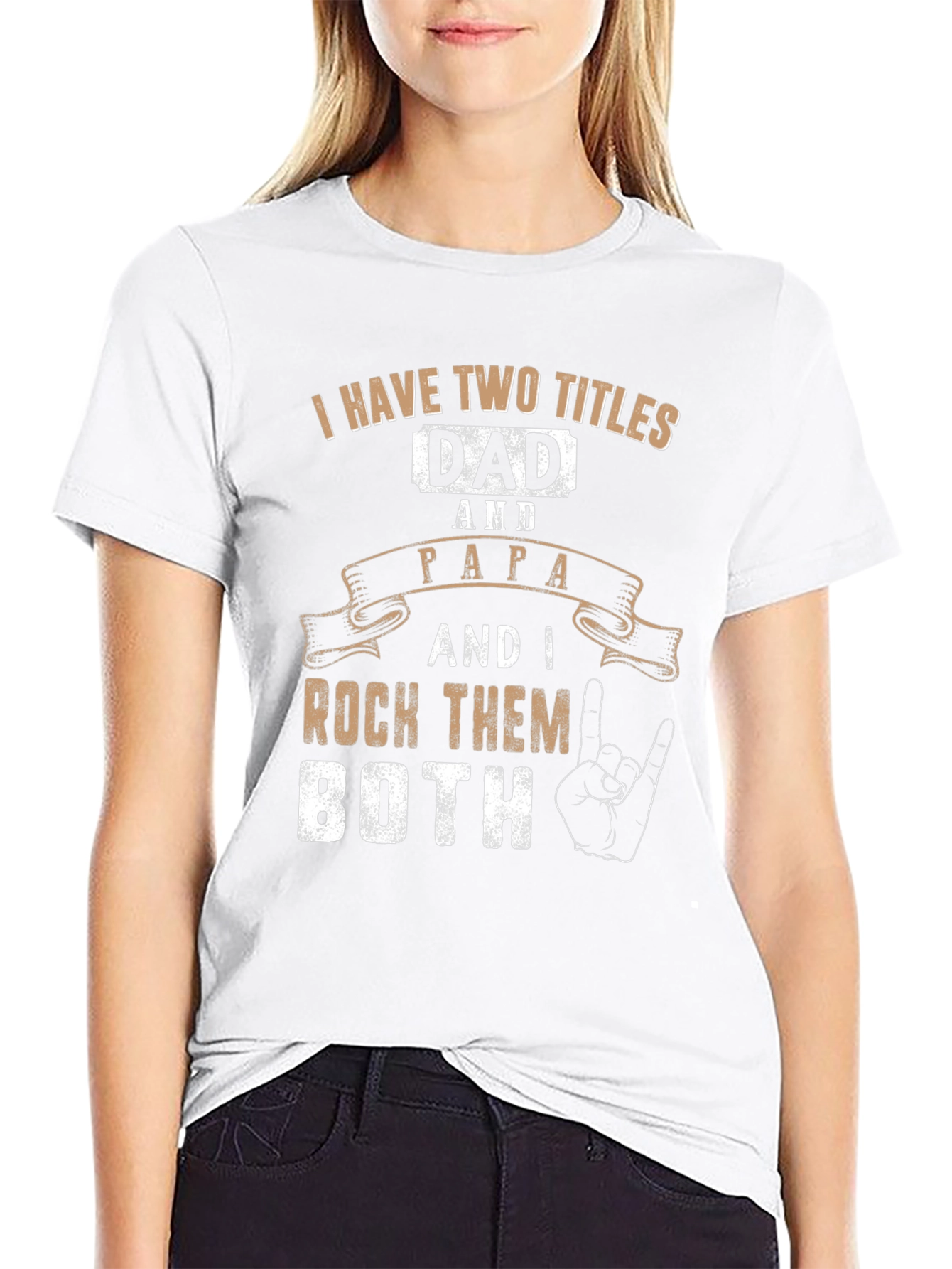 Dad & Papa Rock T-Shirt - Fathers Day Gift