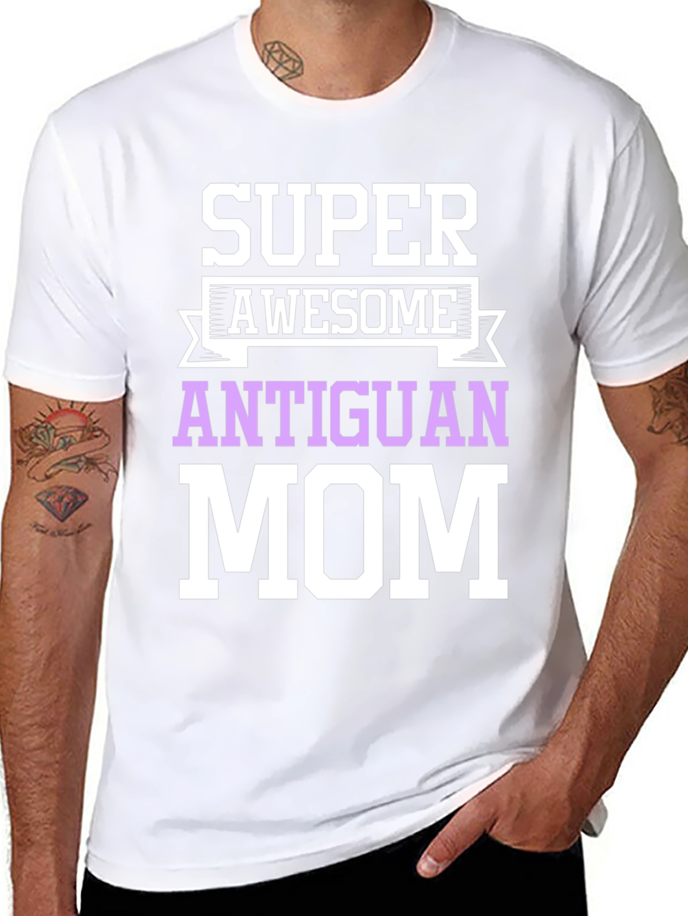 Super Awesome Antiguan Mom T-Shirt