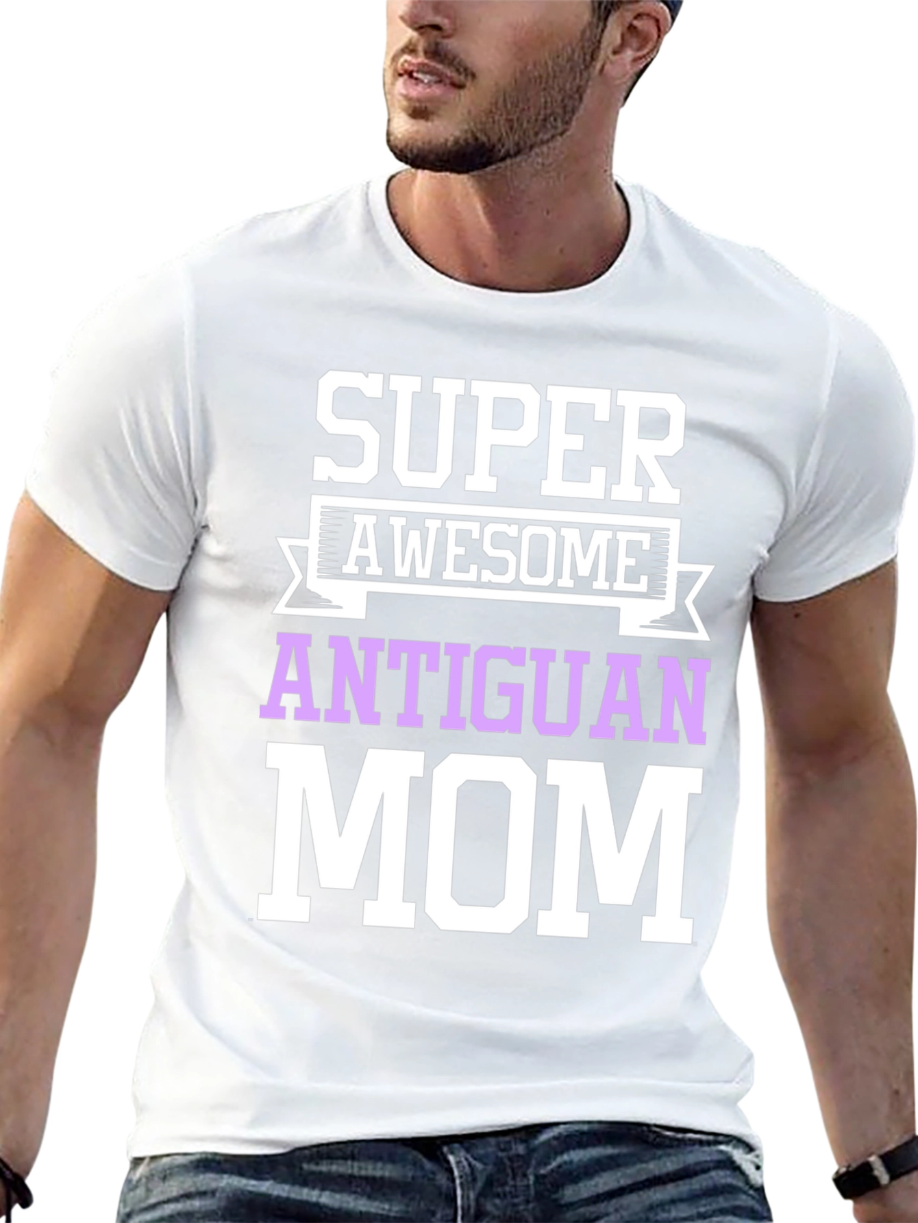 Super Awesome Antiguan Mom T-Shirt