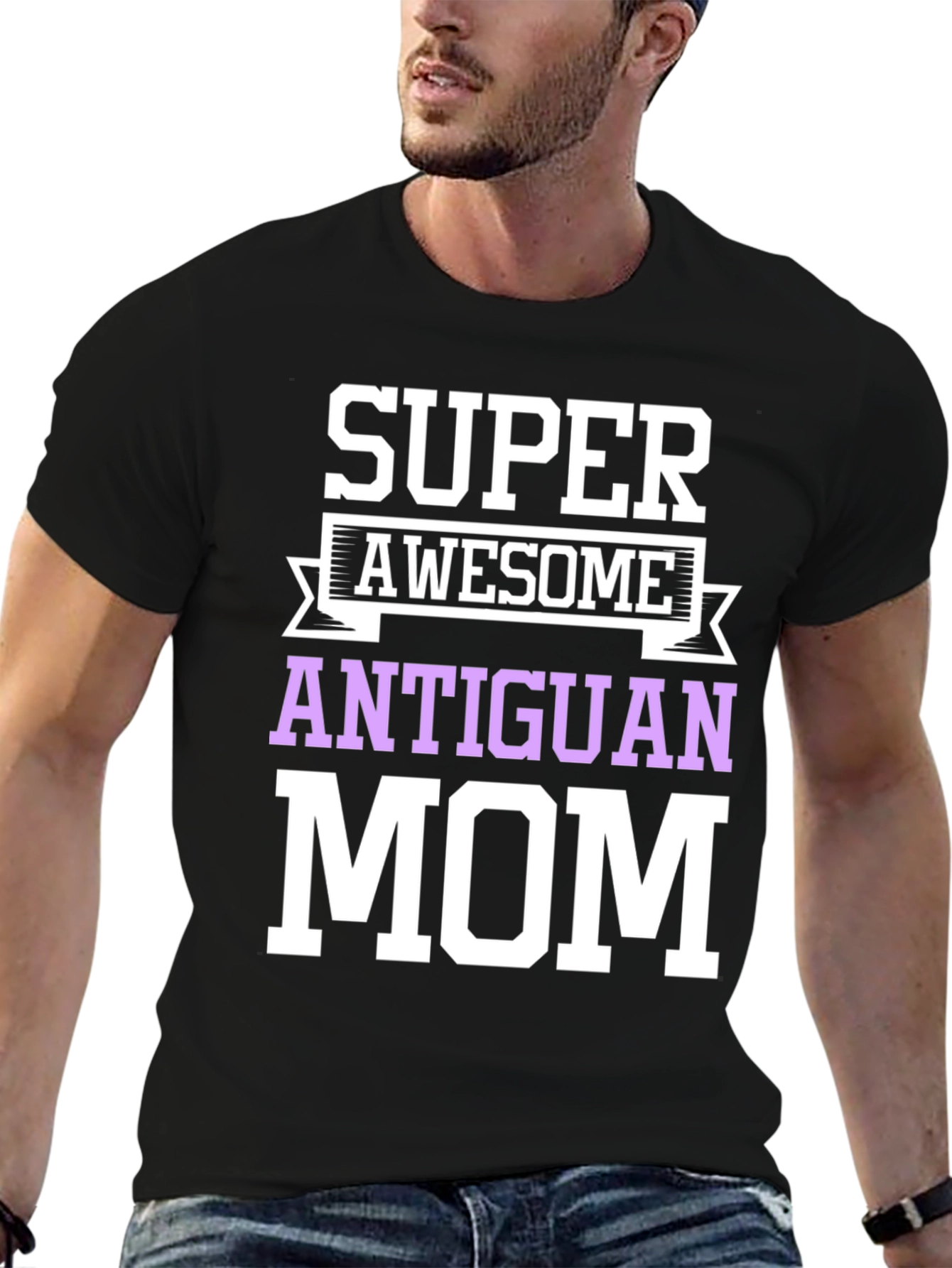 Super Awesome Antiguan Mom T-Shirt
