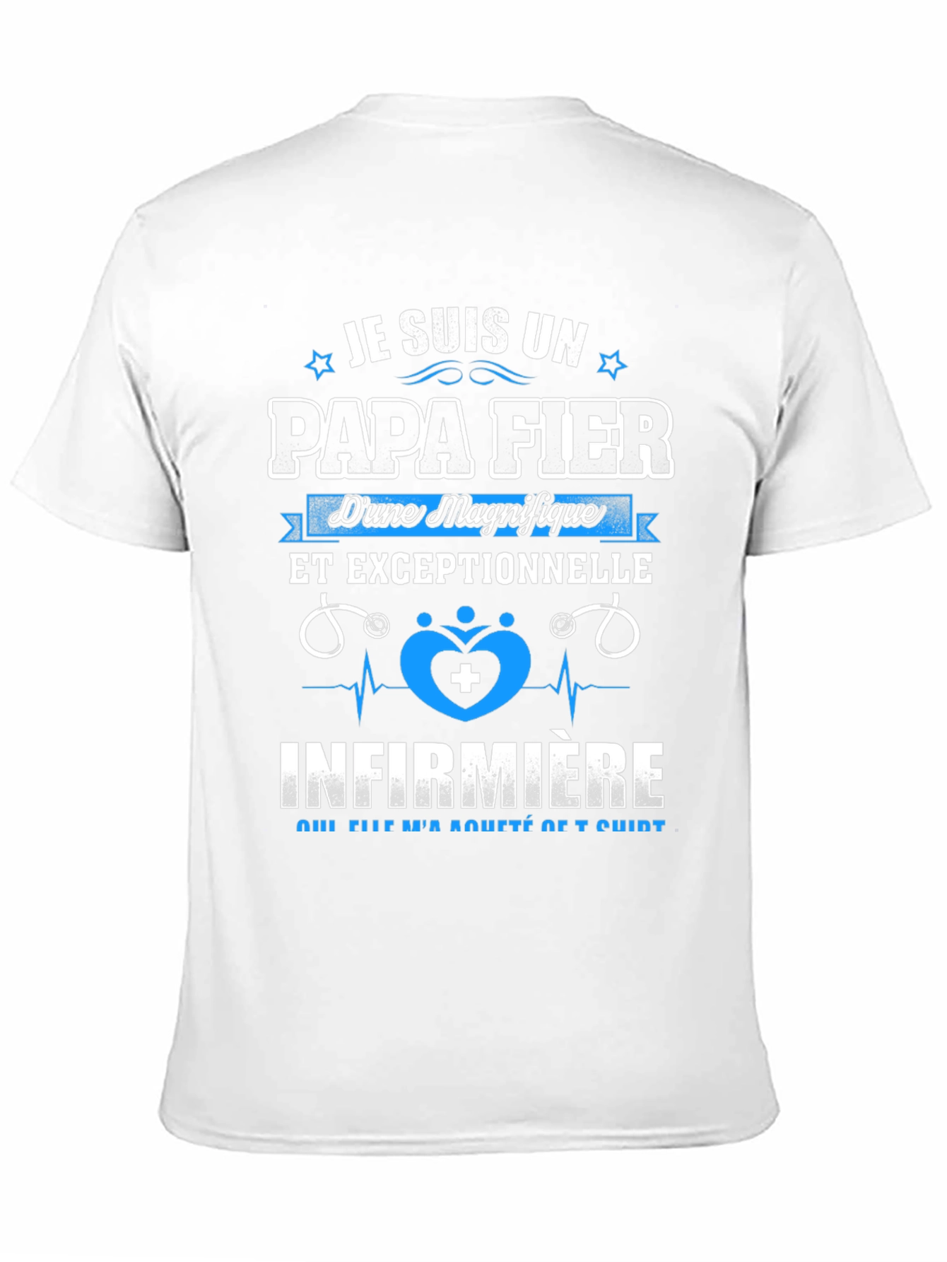 Proud Papa Fier Nurse T-Shirt