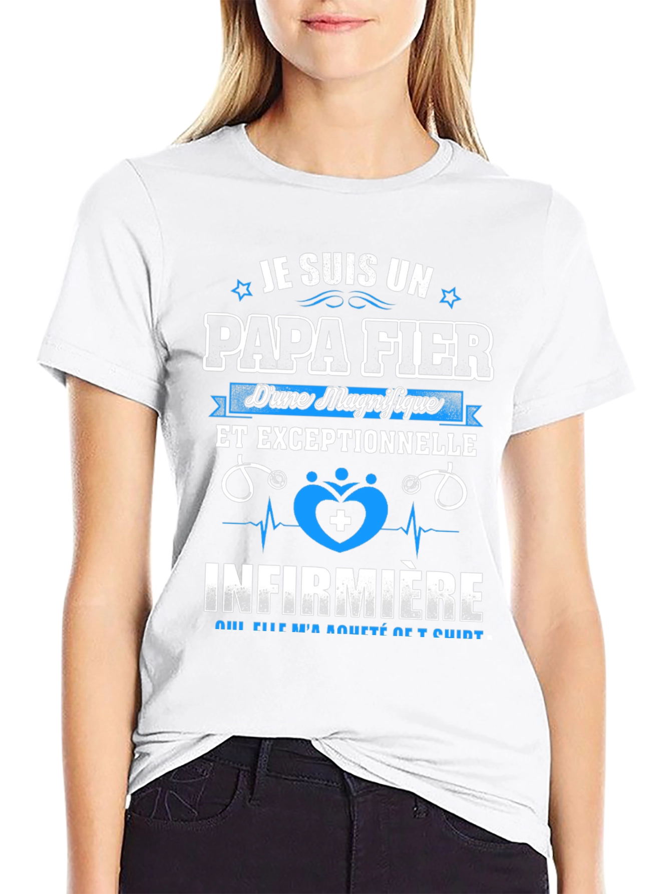 Proud Papa Fier Nurse T-Shirt