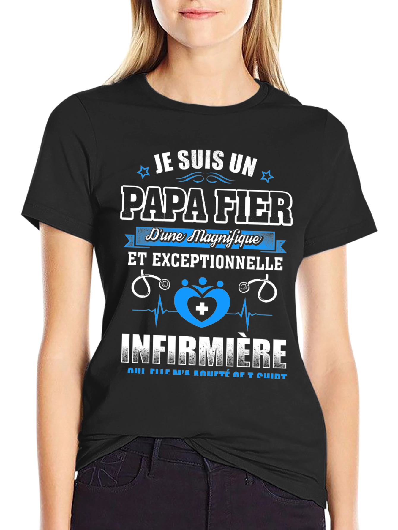 Proud Papa Fier Nurse T-Shirt
