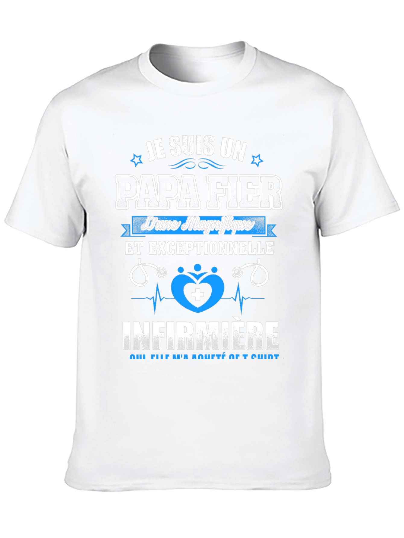 Proud Papa Fier Nurse T-Shirt