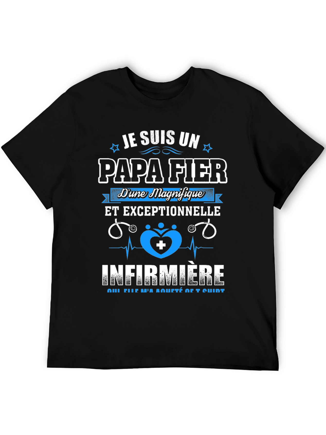 Proud Papa Fier Nurse T-Shirt