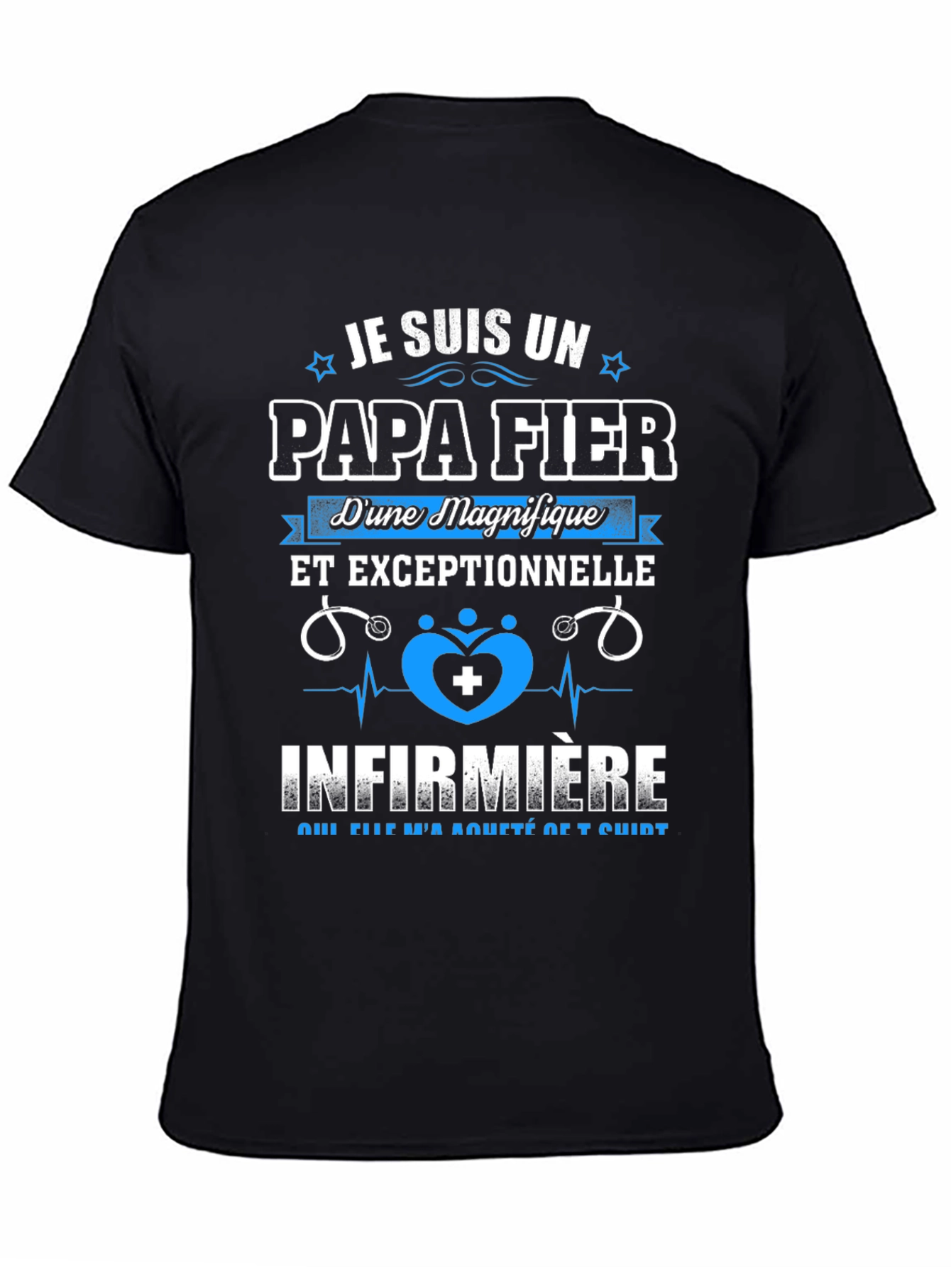 Proud Papa Fier Nurse T-Shirt