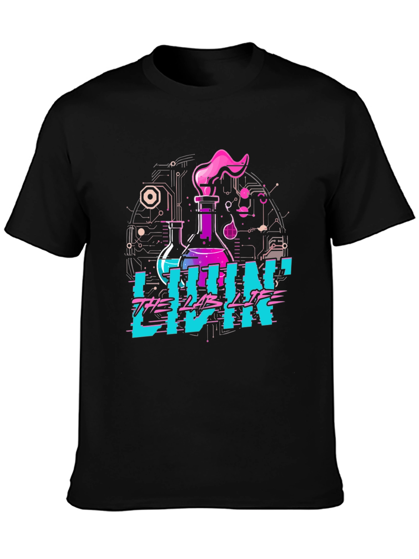 Livin the Lab Life Graphic Tee - Science T-Shirt