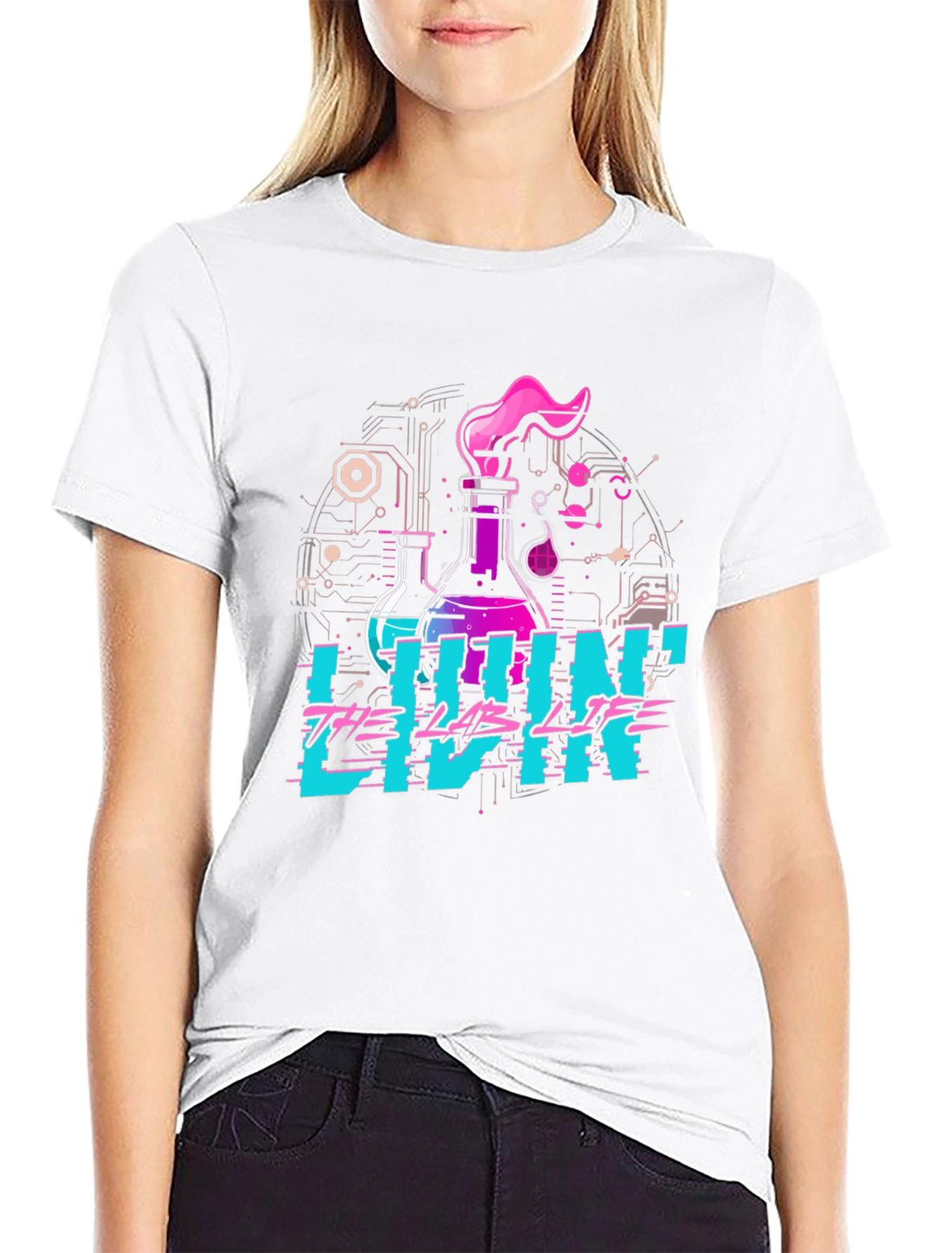 Livin the Lab Life Graphic Tee - Science T-Shirt