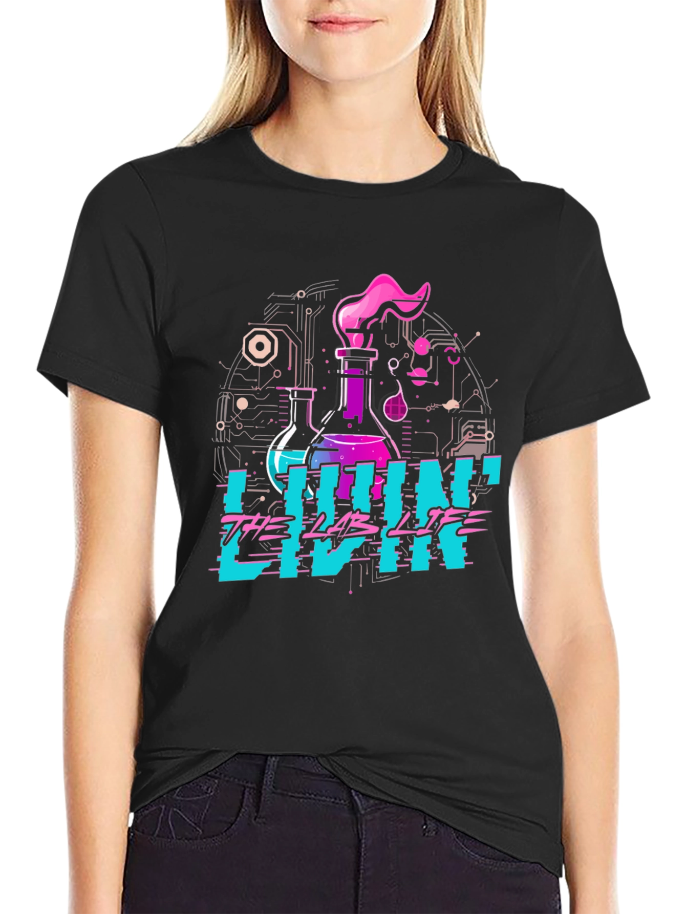 Livin the Lab Life Graphic Tee - Science T-Shirt