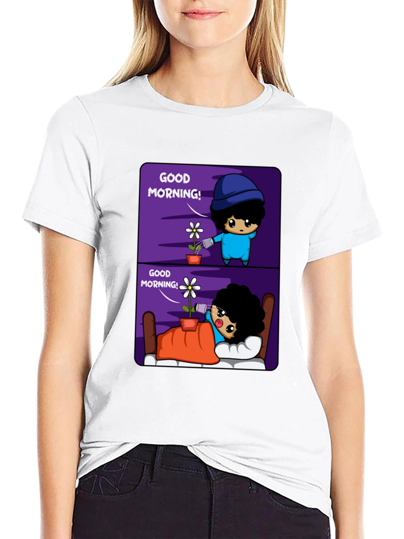 Good Morning! Graphic Print Tee