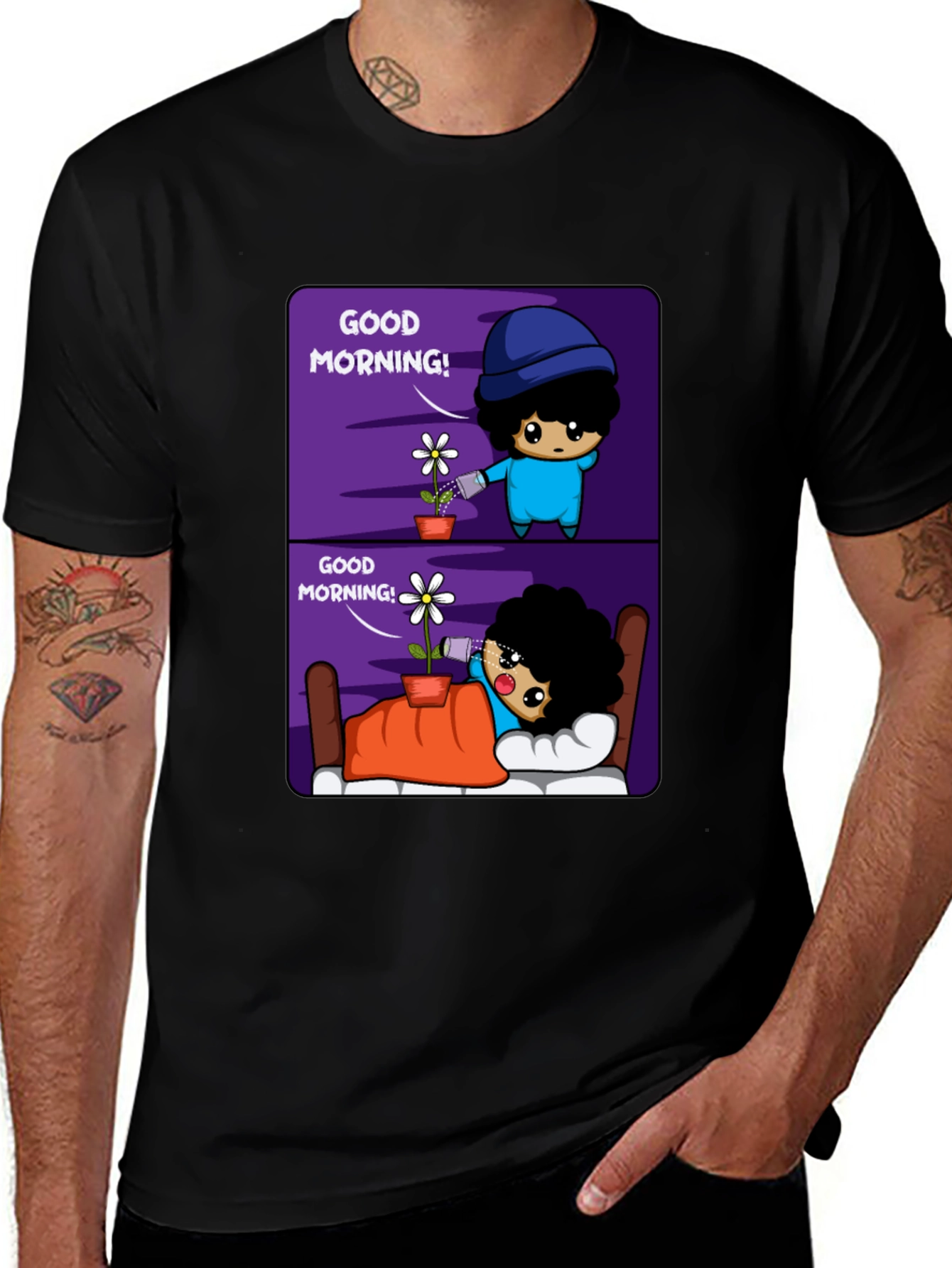 Good Morning! Graphic Print Tee