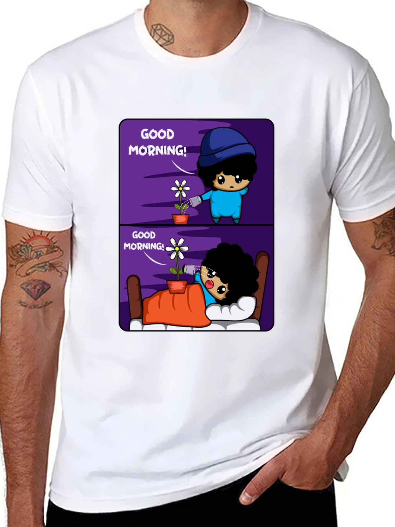 Good Morning! Graphic Print Tee