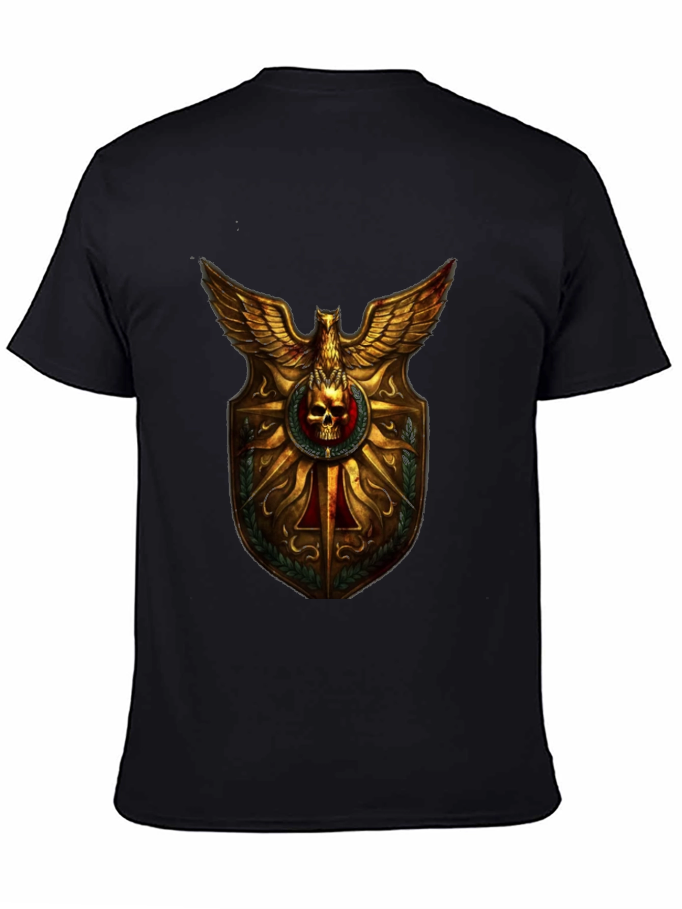 Skull & Eagle Crest Graphic T-Shirt