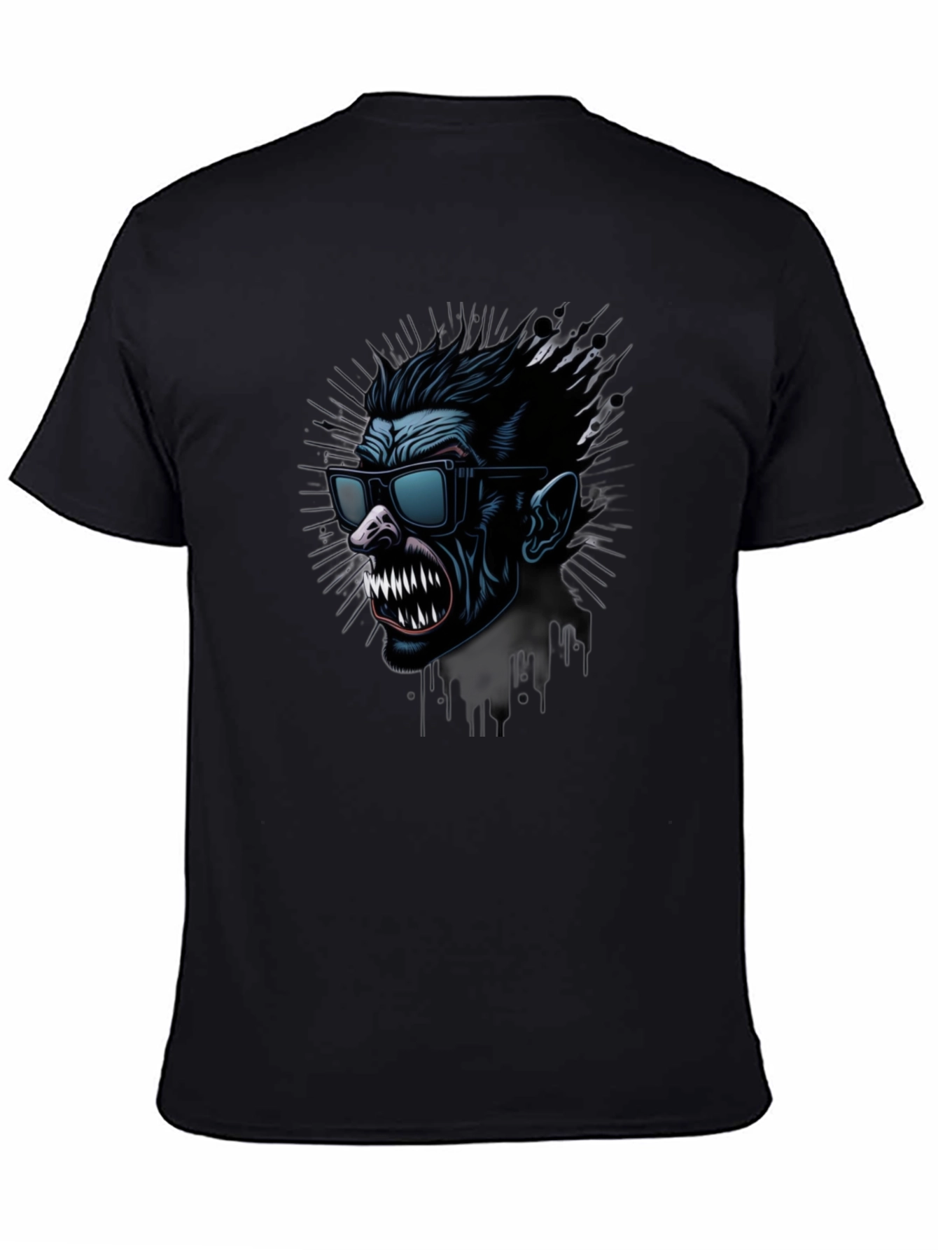 Monster Graphic Black T-Shirt