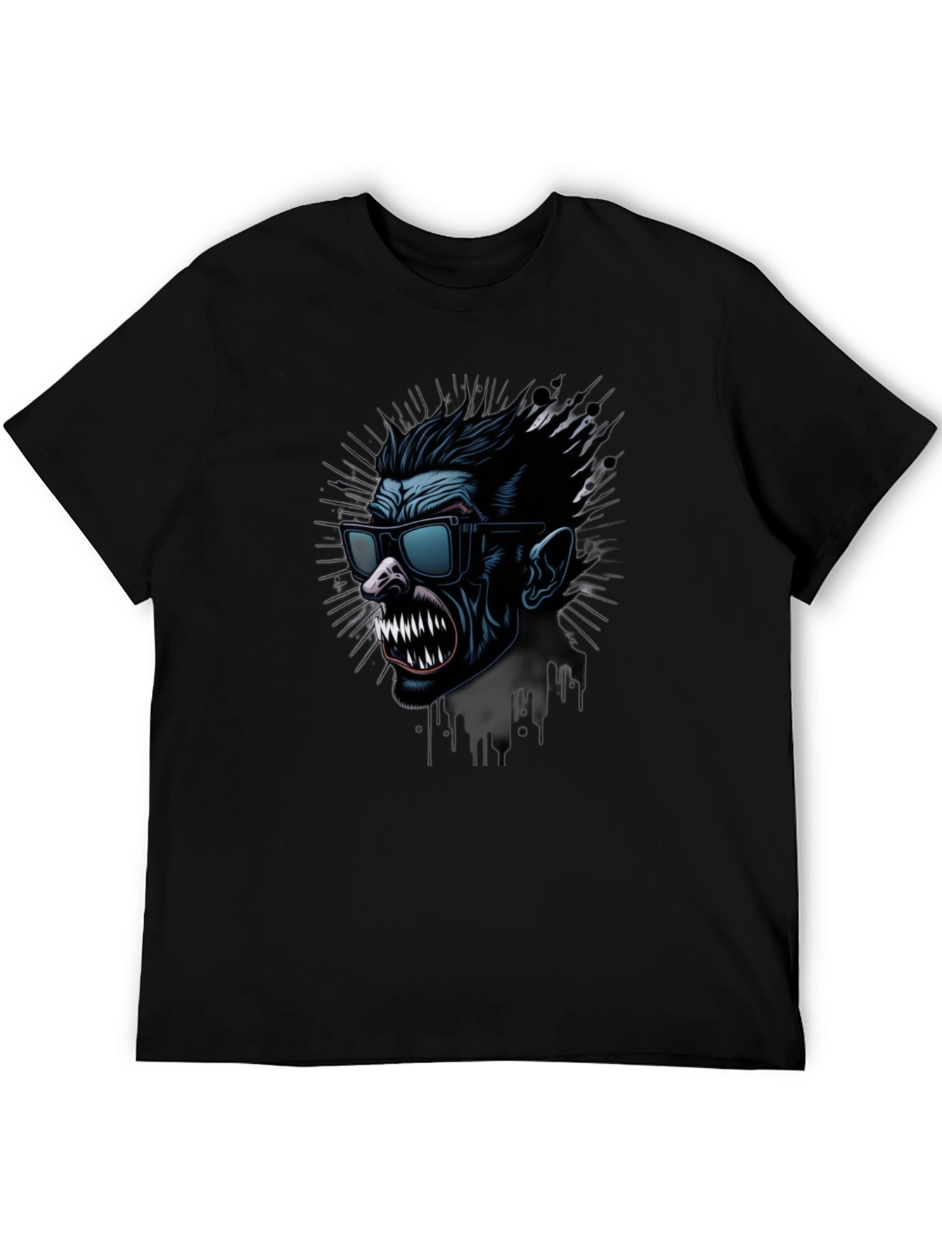 Monster Graphic Black T-Shirt