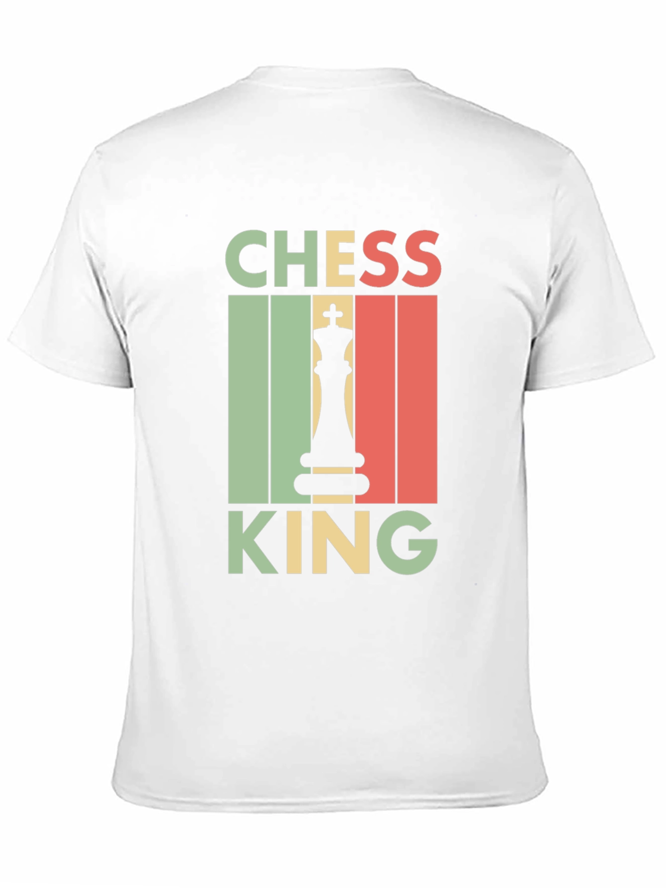 Chess King Graphic T-Shirt - Retro Style Mens Tee