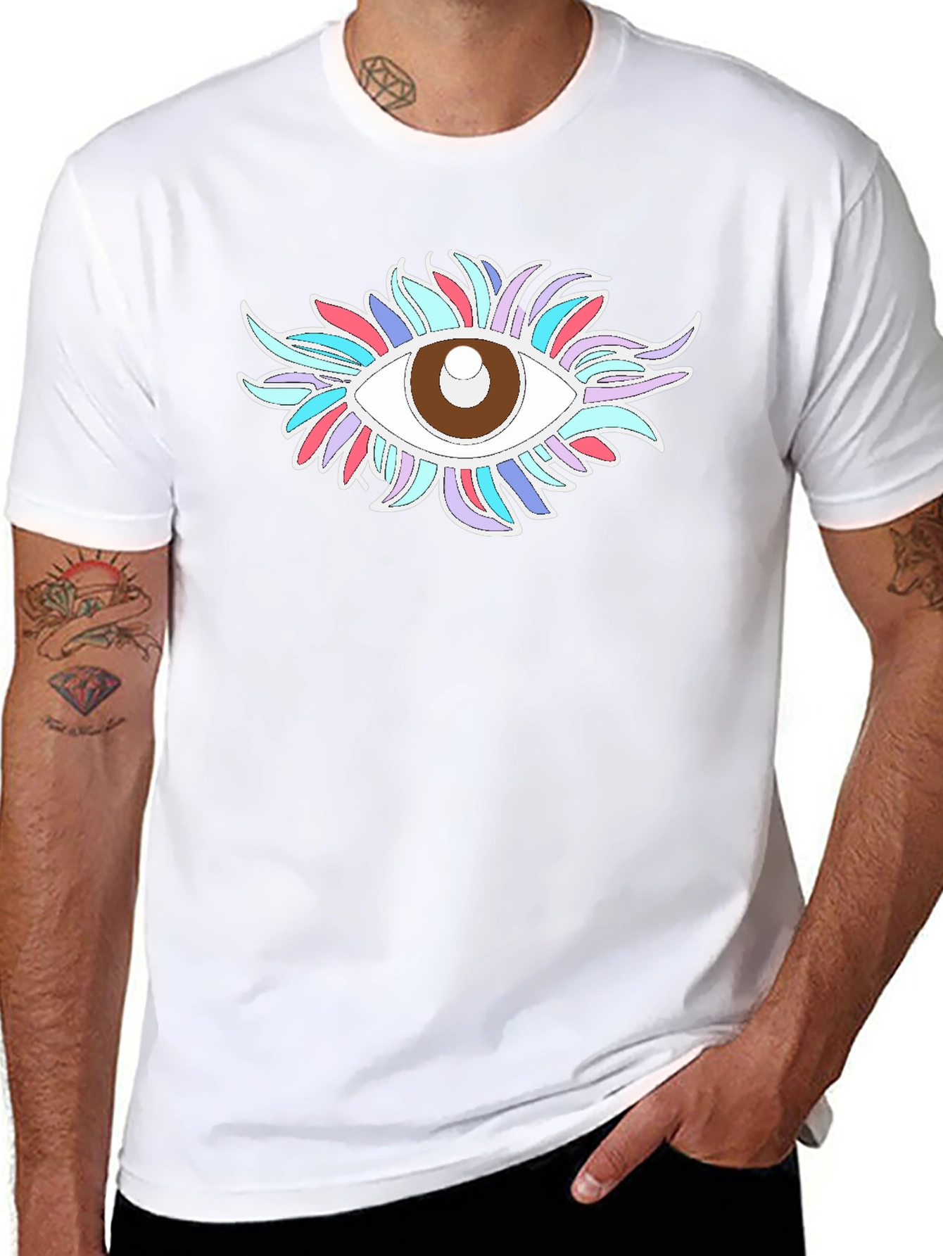 Eye-Catching Mystic Eye Graphic T-Shirt