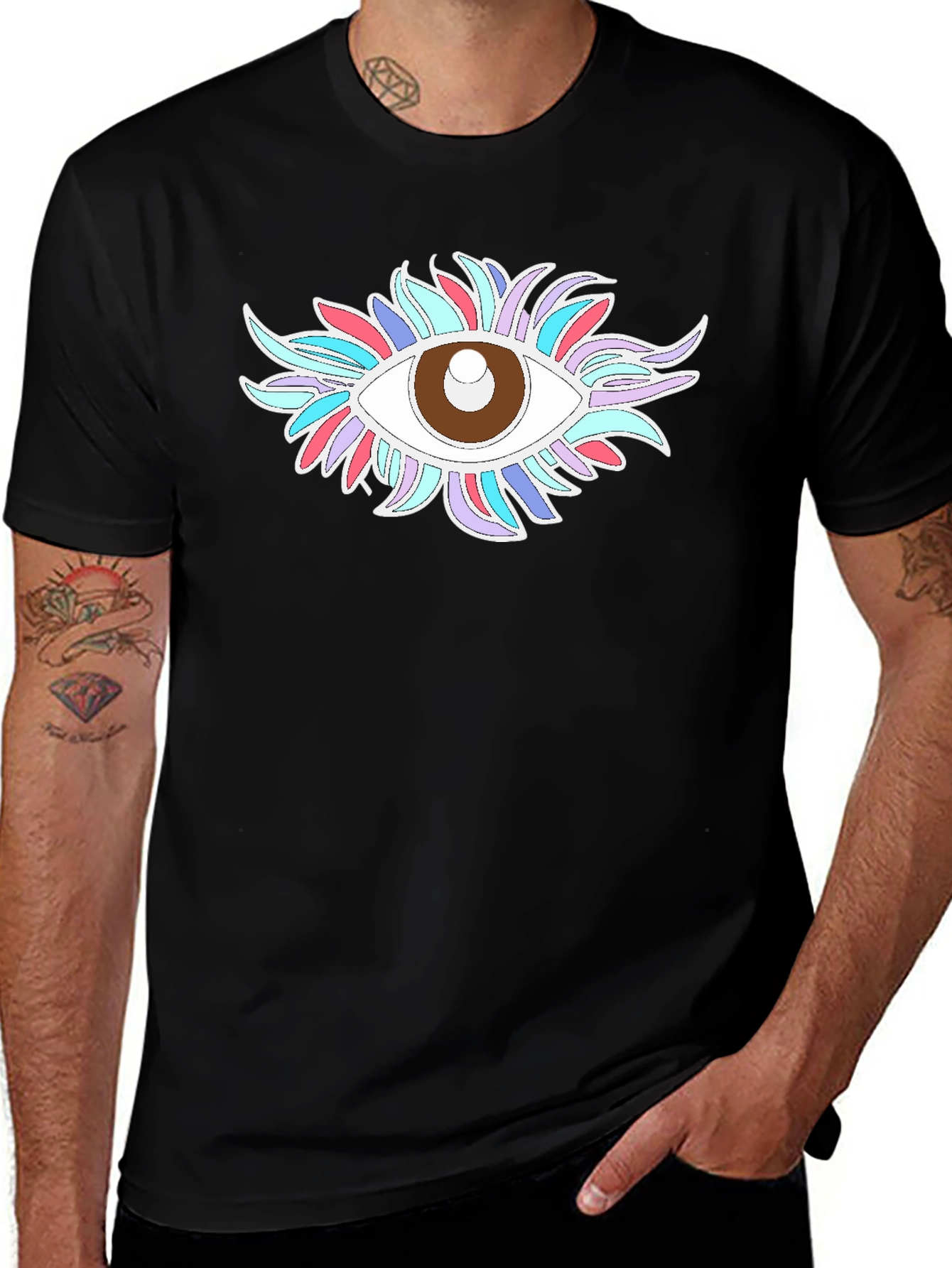 Eye-Catching Mystic Eye Graphic T-Shirt