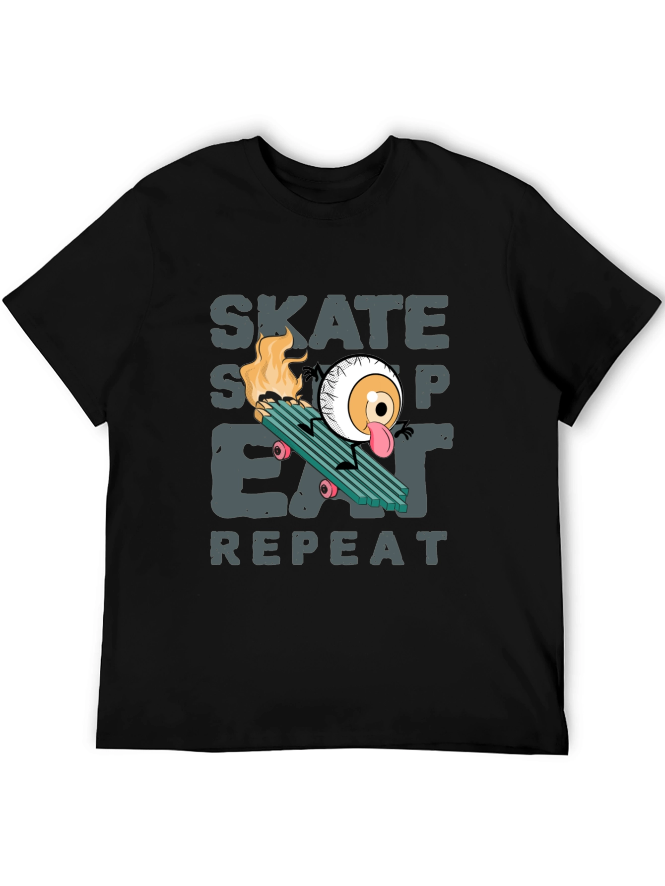 Skate Sleep Eat Repeat Graphic T-Shirt