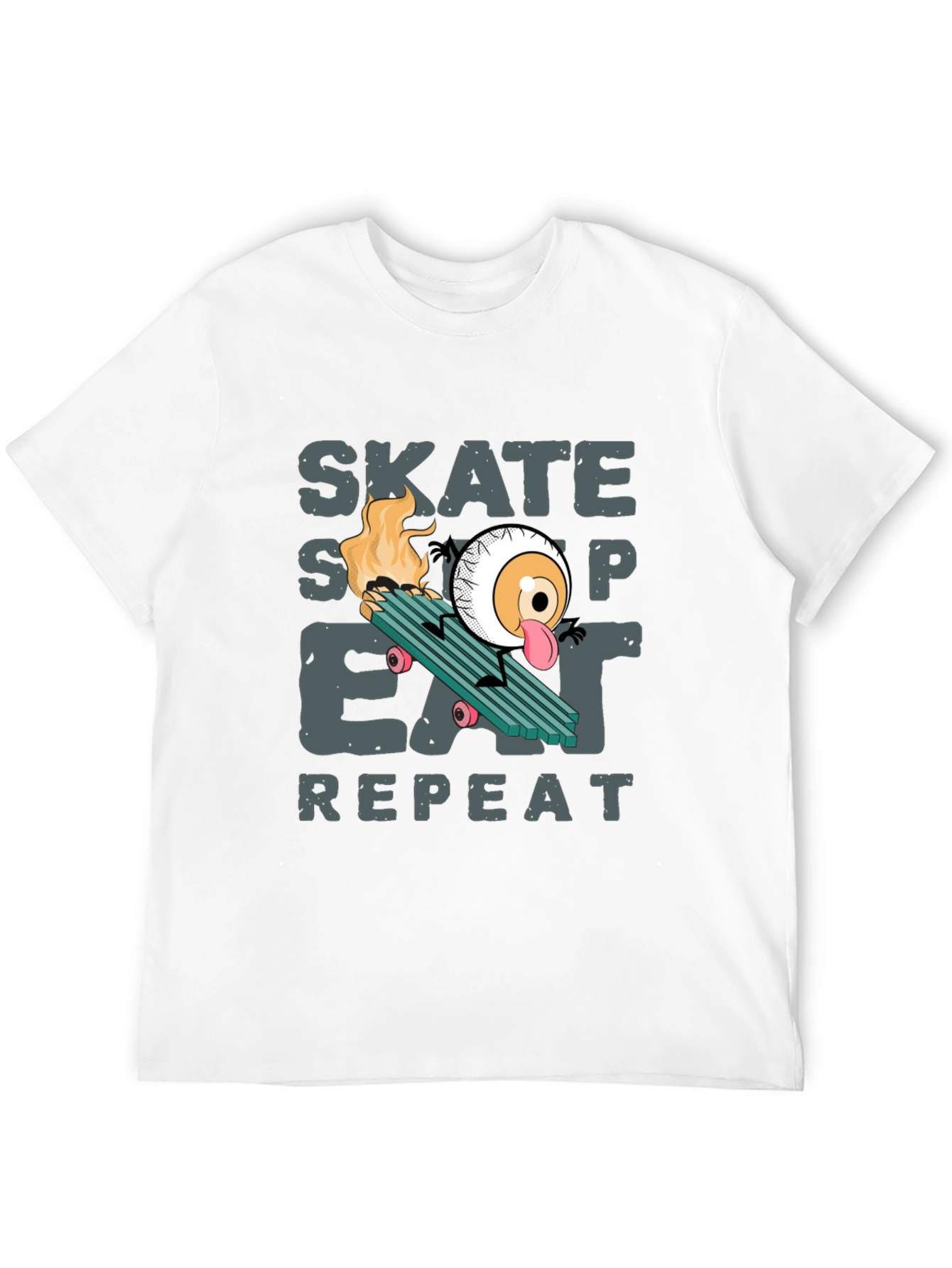 Skate Sleep Eat Repeat Graphic T-Shirt