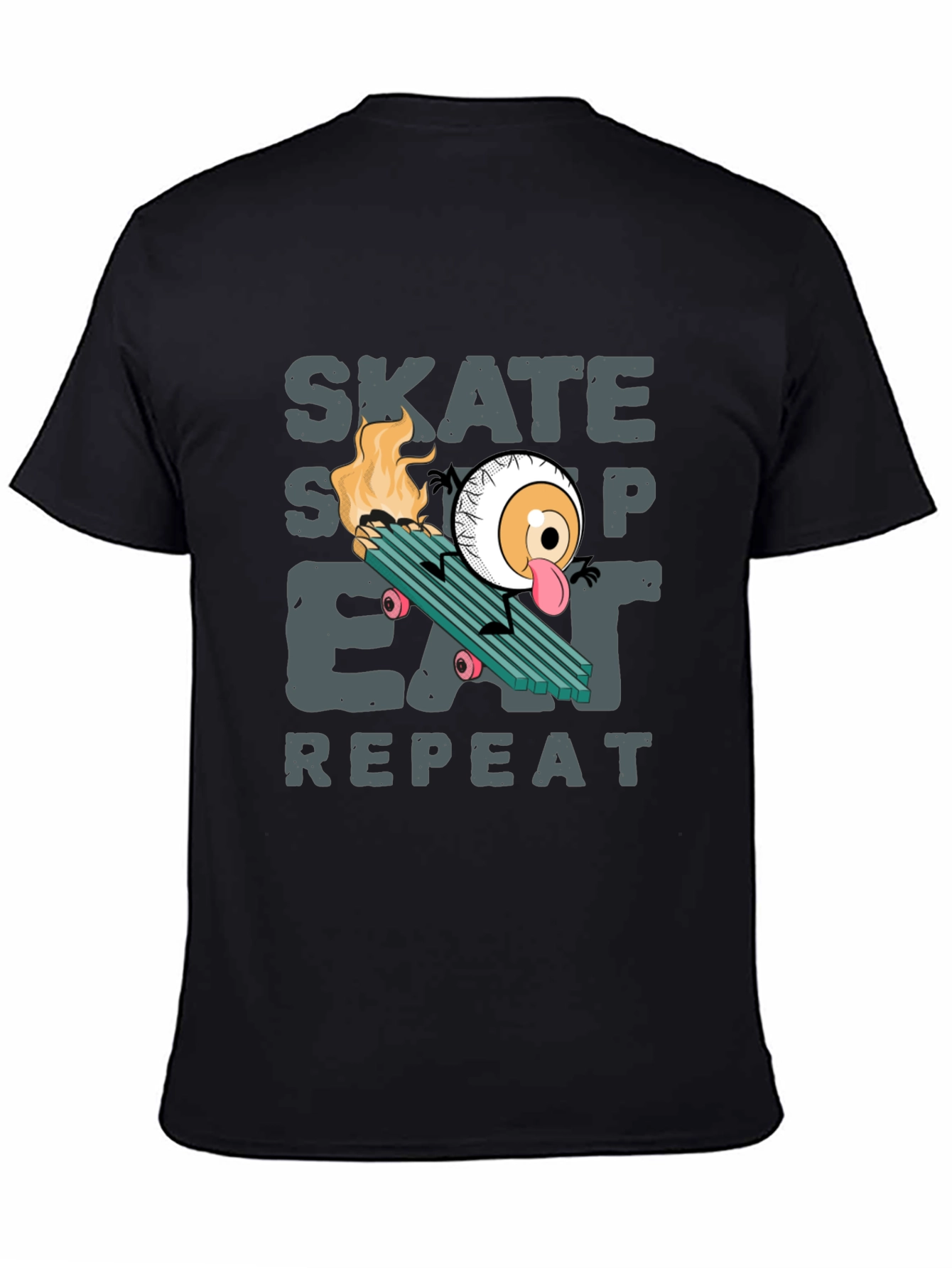 Skate Sleep Eat Repeat Graphic T-Shirt