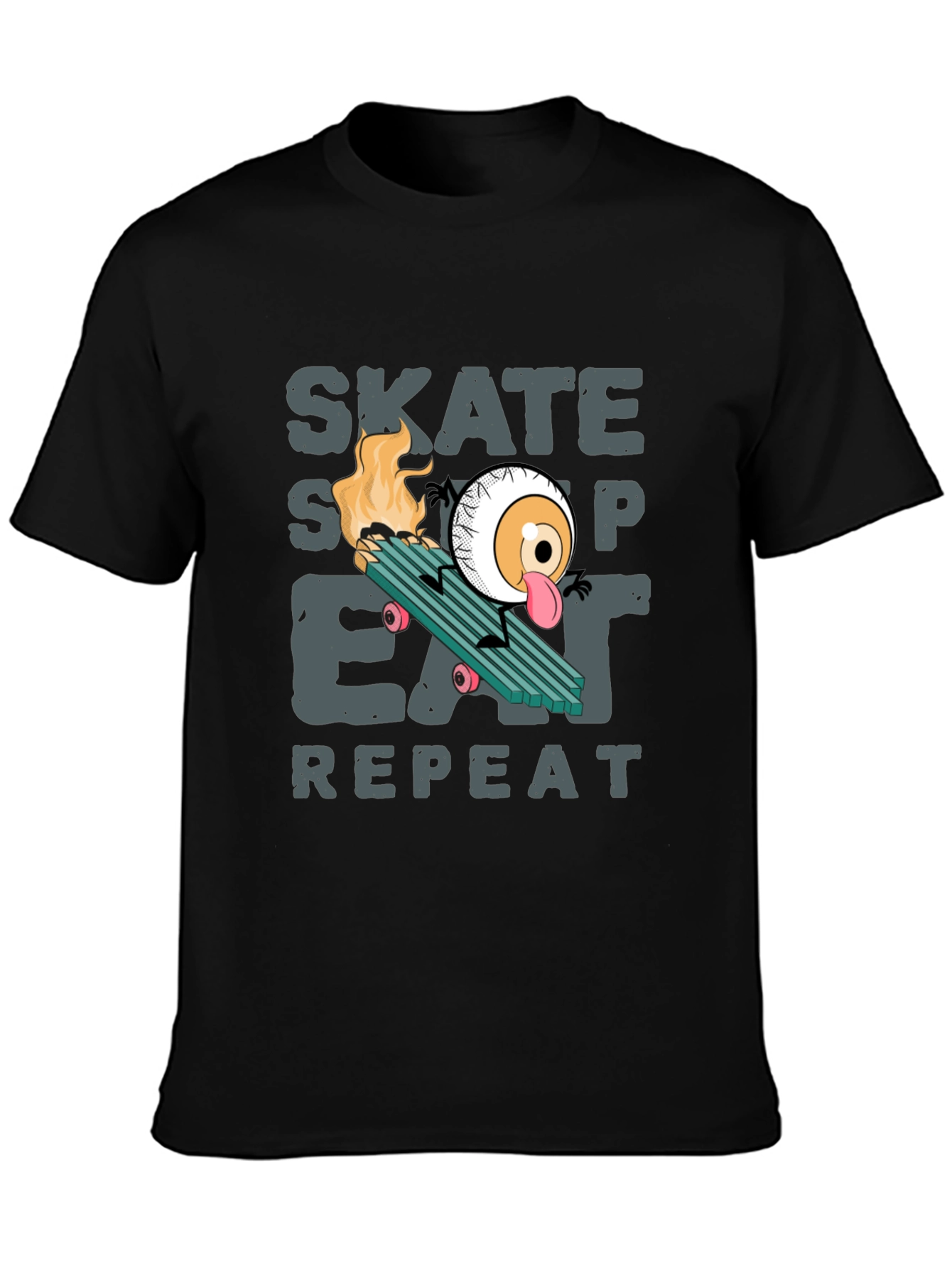 Skate Sleep Eat Repeat Graphic T-Shirt
