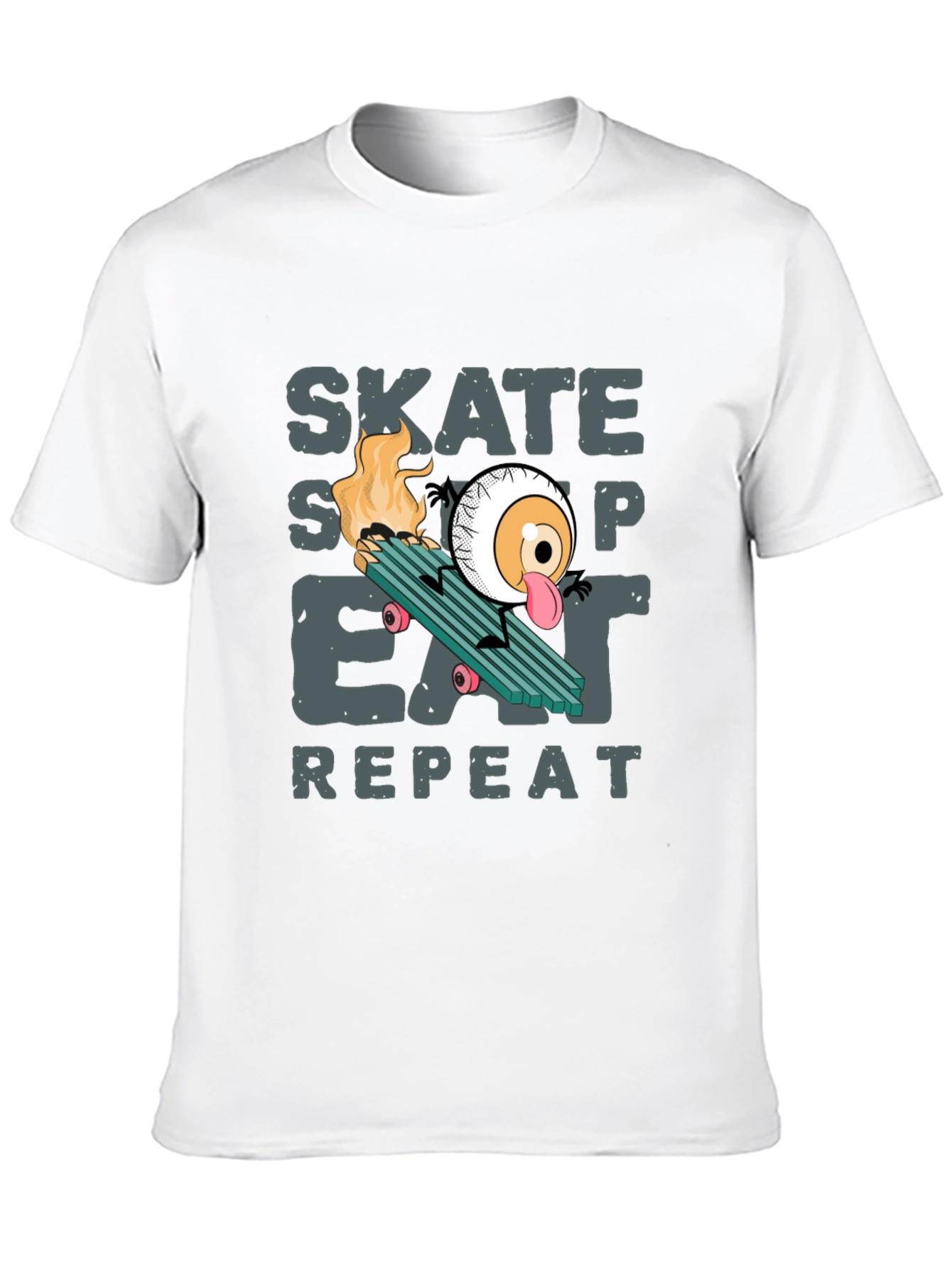Skate Sleep Eat Repeat Graphic T-Shirt