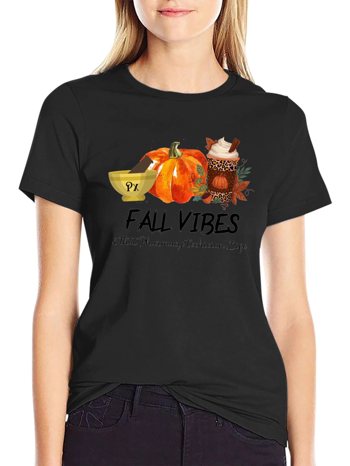 Fall Vibes Pharmacy Technician T-Shirt
