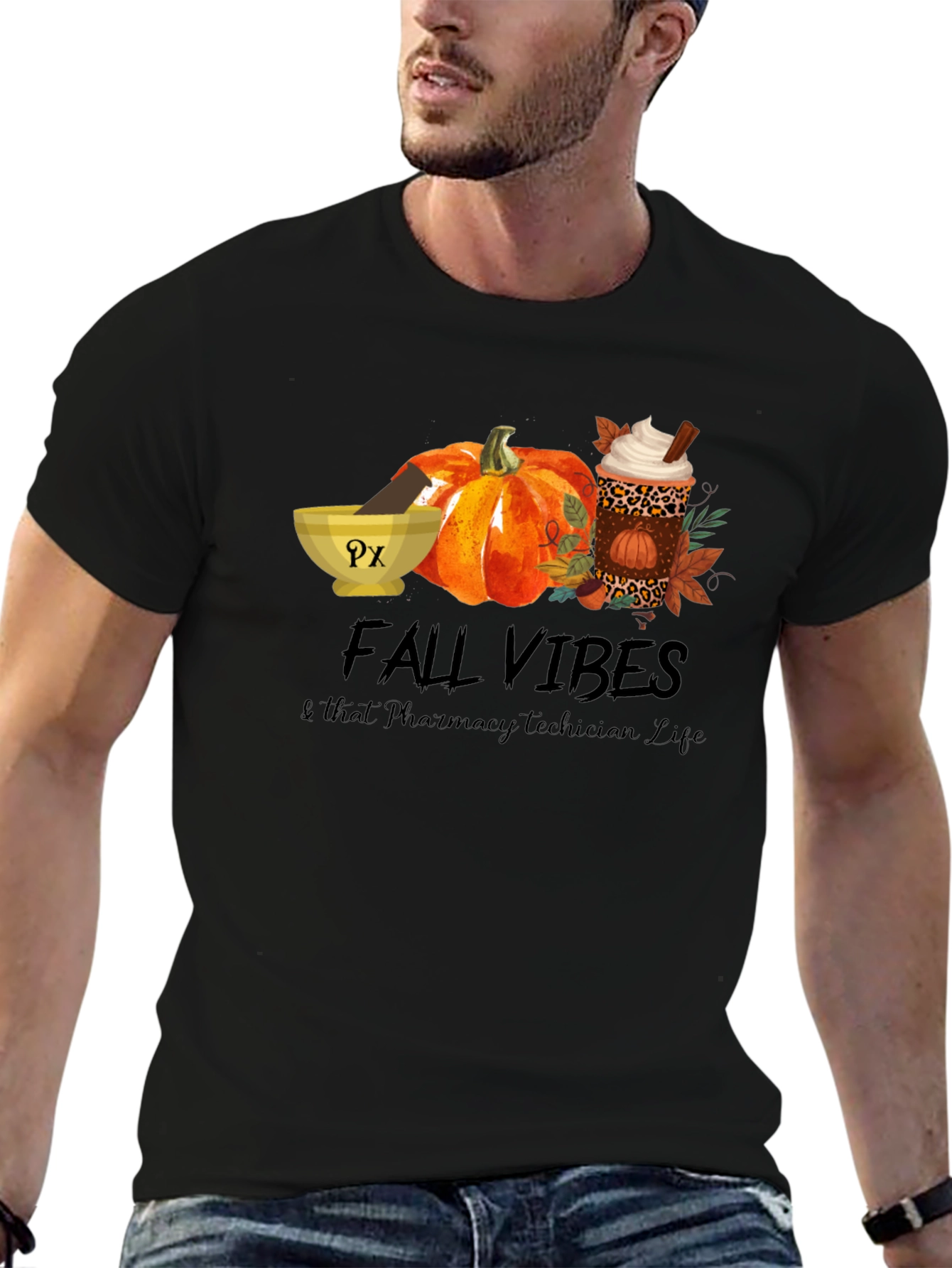 Fall Vibes Pharmacy Technician T-Shirt