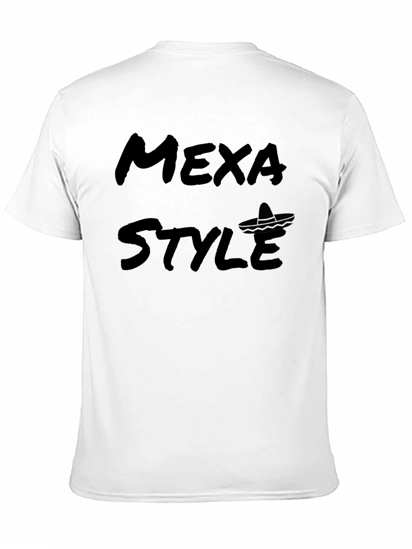 Mexa Style Graphic Tee - Black Cotton T-Shirt