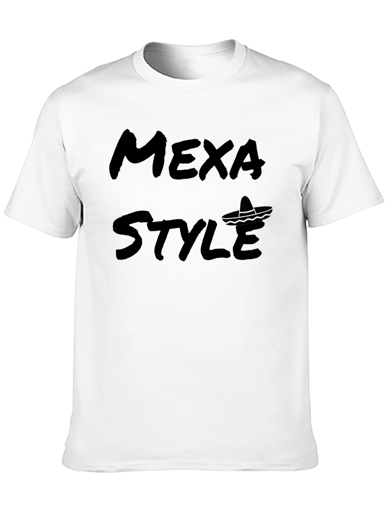 Mexa Style Graphic Tee - Black Cotton T-Shirt