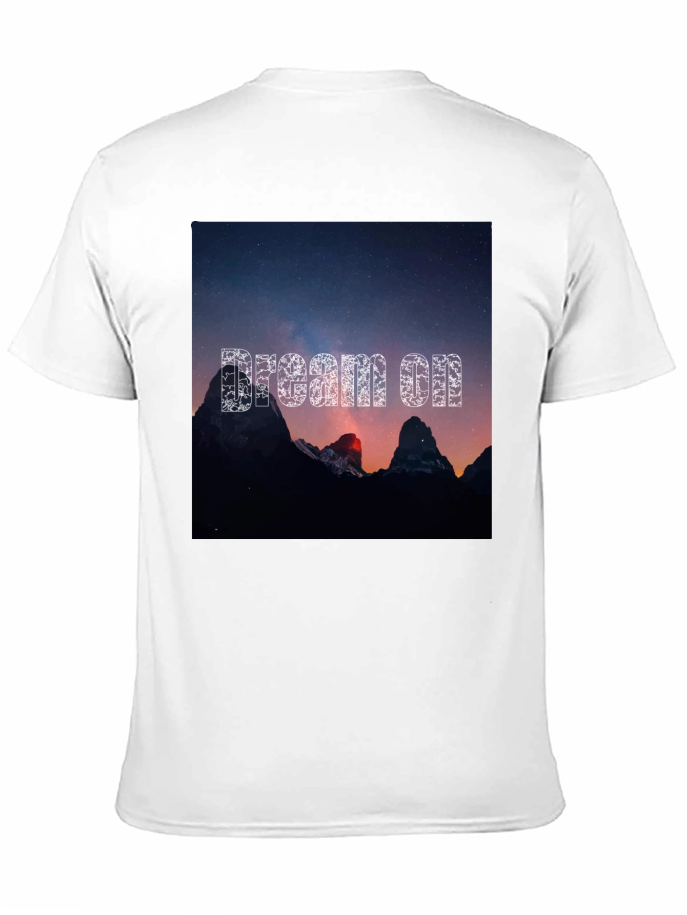 Dream On Graphic Tee - Black Cotton T-Shirt