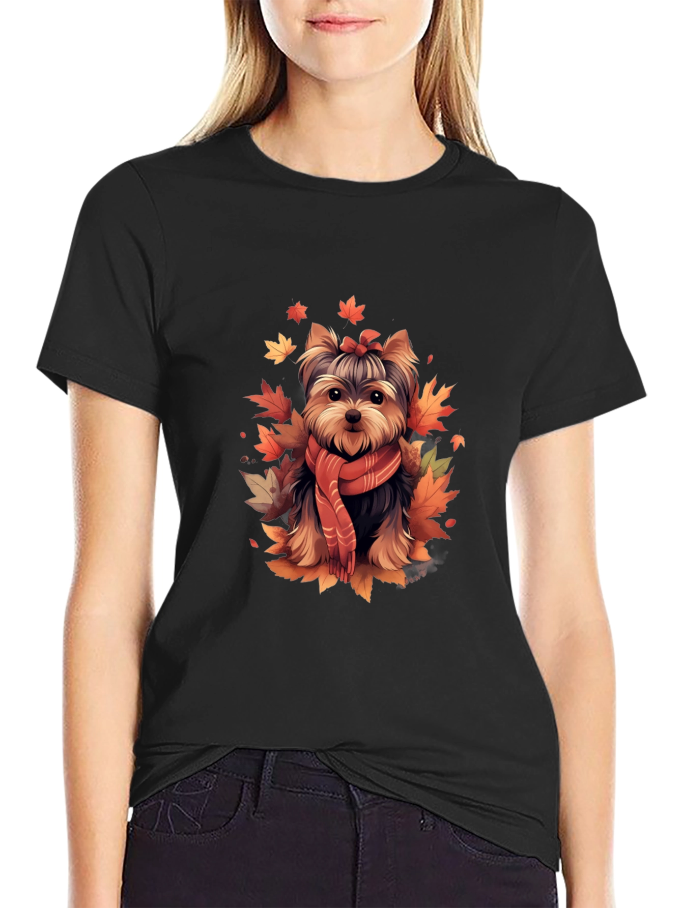 Autumn Yorkie T-Shirt