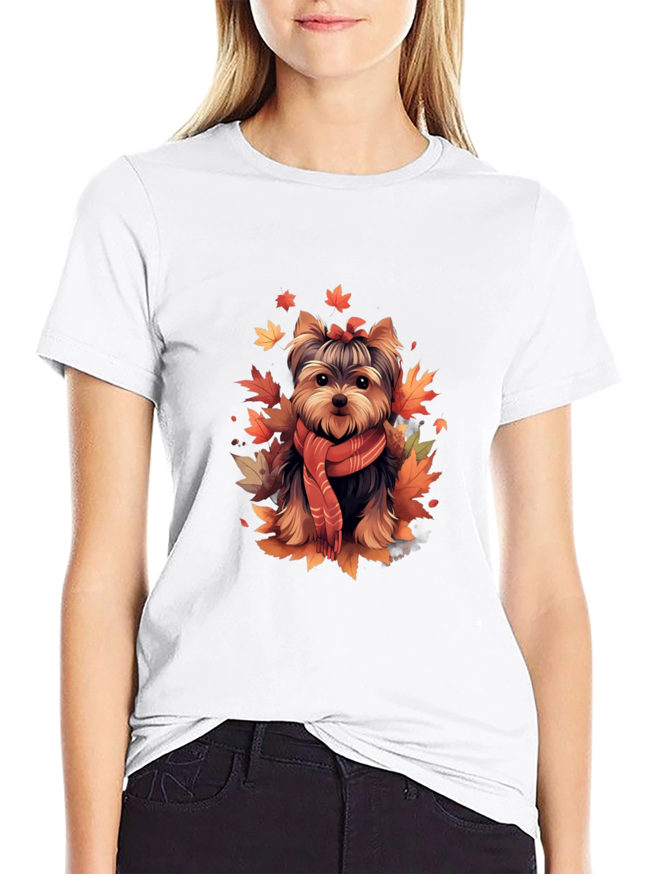 Autumn Yorkie T-Shirt