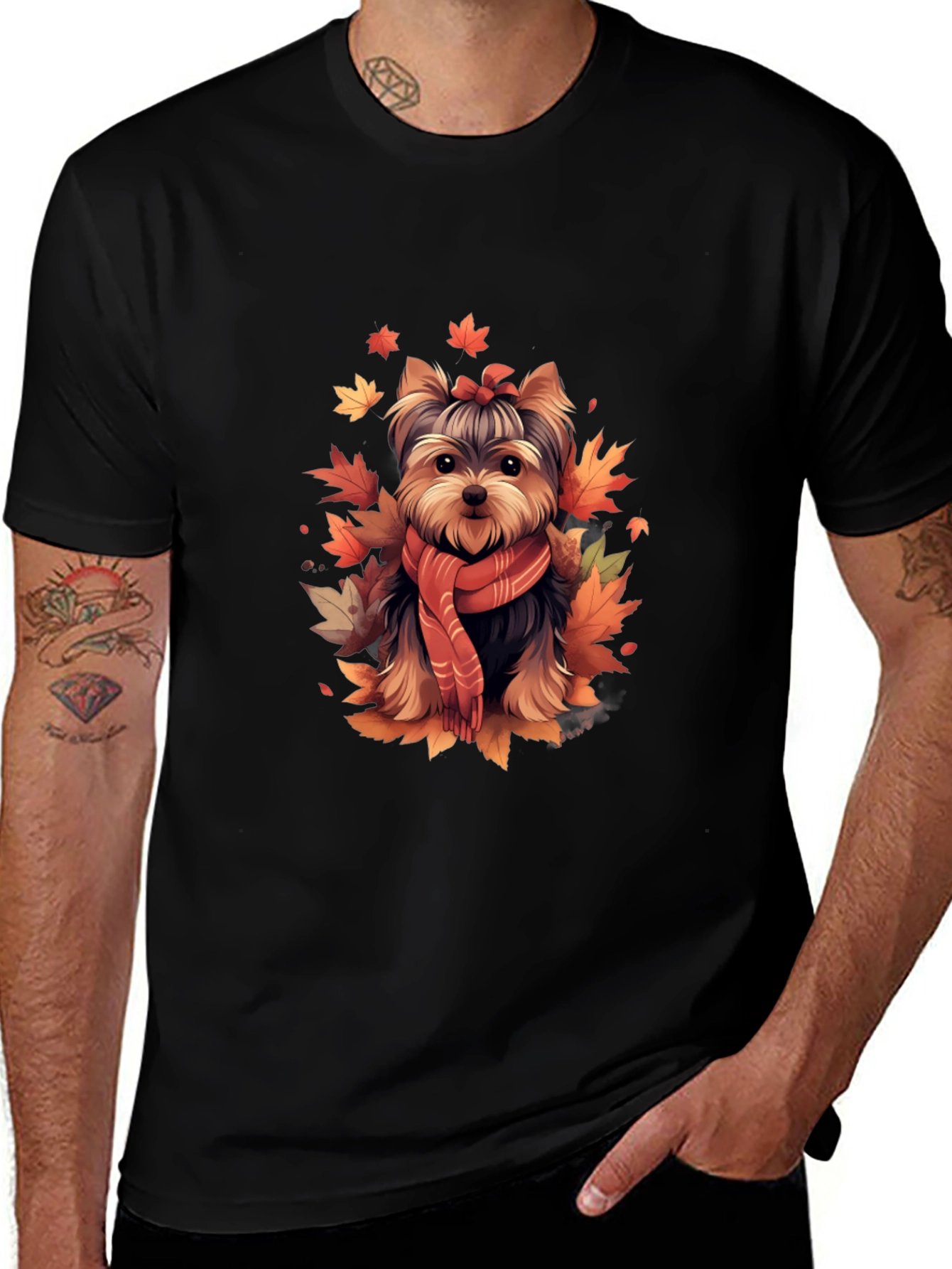 Autumn Yorkie T-Shirt