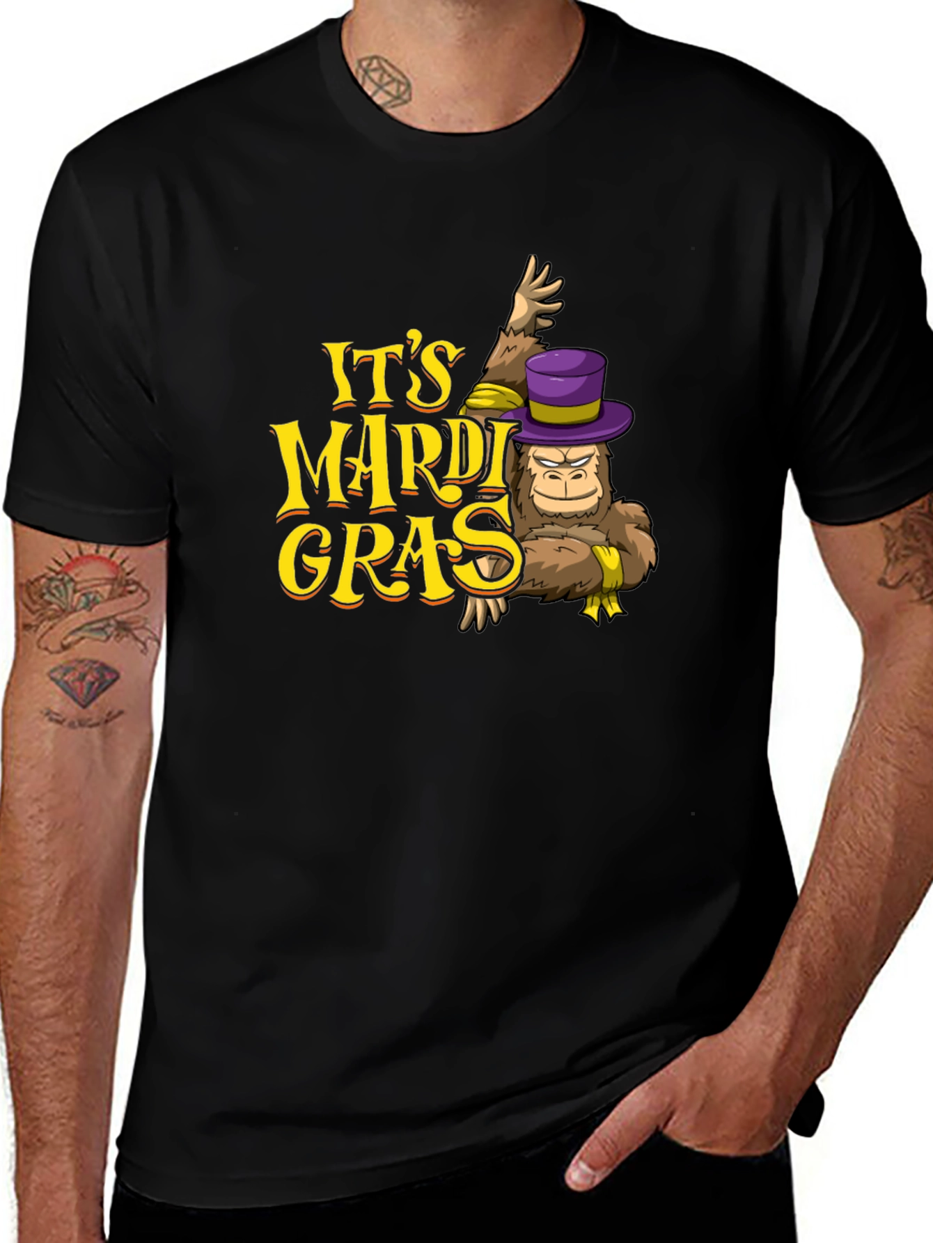 Its Mardi Gras Gorilla T-Shirt