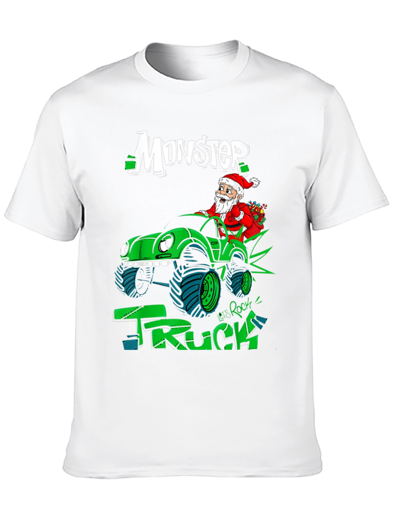 Monster Truck Santa T-Shirt