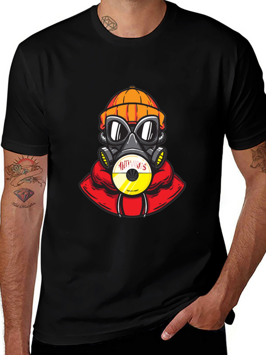 Antivirus Gas Mask Graphic Tee