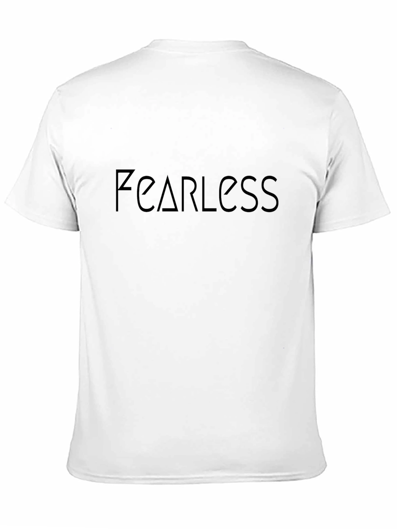 Fearless Graphic Tee - Solid Black Comfort